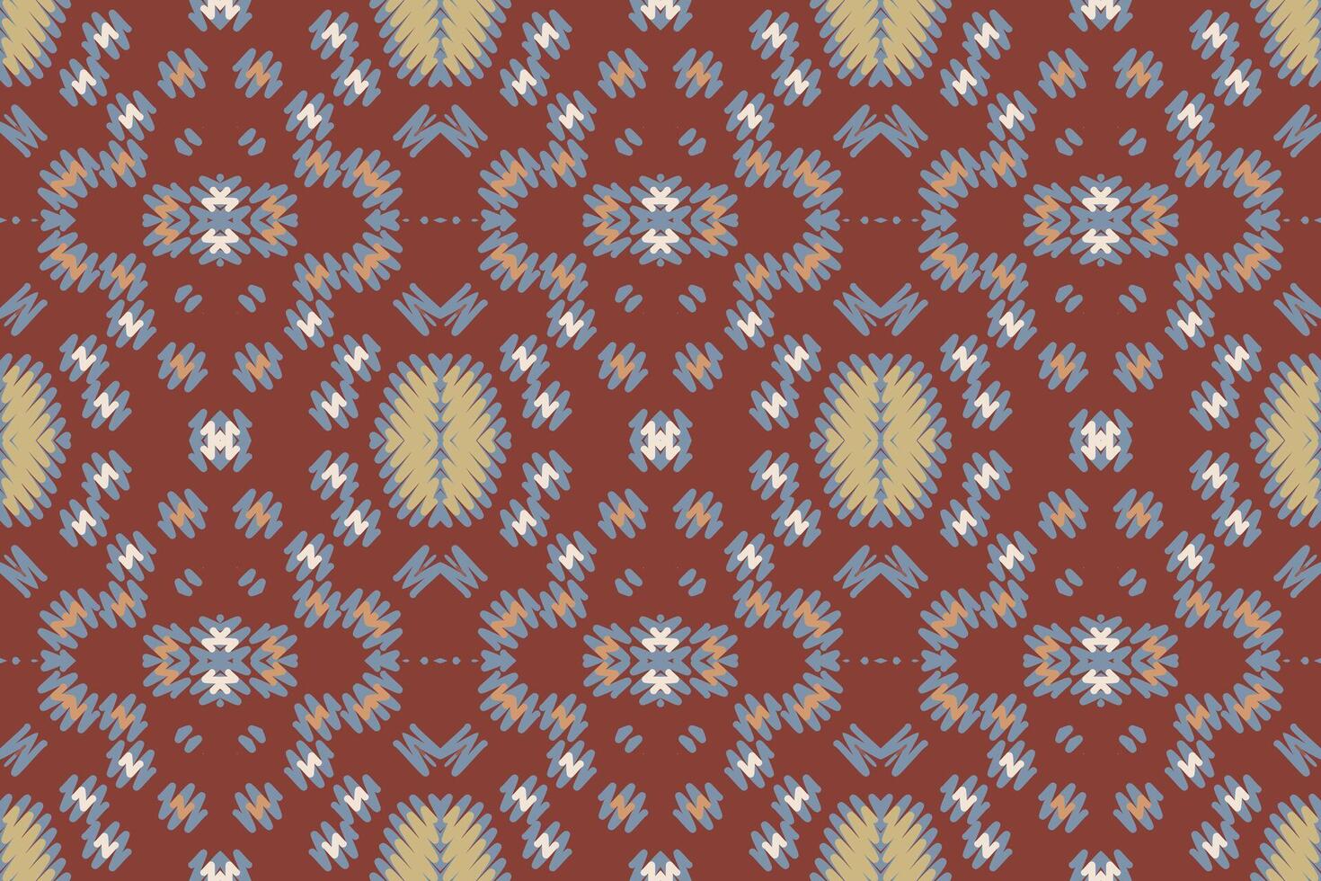 Fashion pattern Seamless Native American, Motif embroidery, Ikat embroidery Design for Print pattern vintage flower folk navajo patchwork pattern vector