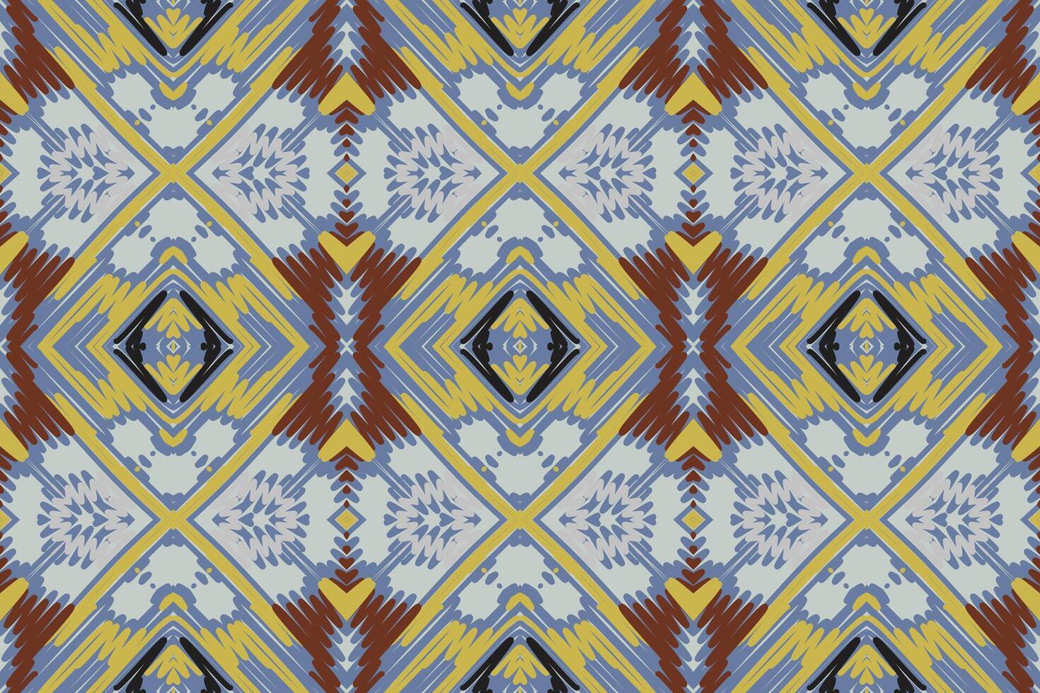 Fashion pattern Seamless Scandinavian pattern Motif embroidery, Ikat embroidery Design for Print Texture fabric saree sari carpet. kurta patola saree vector