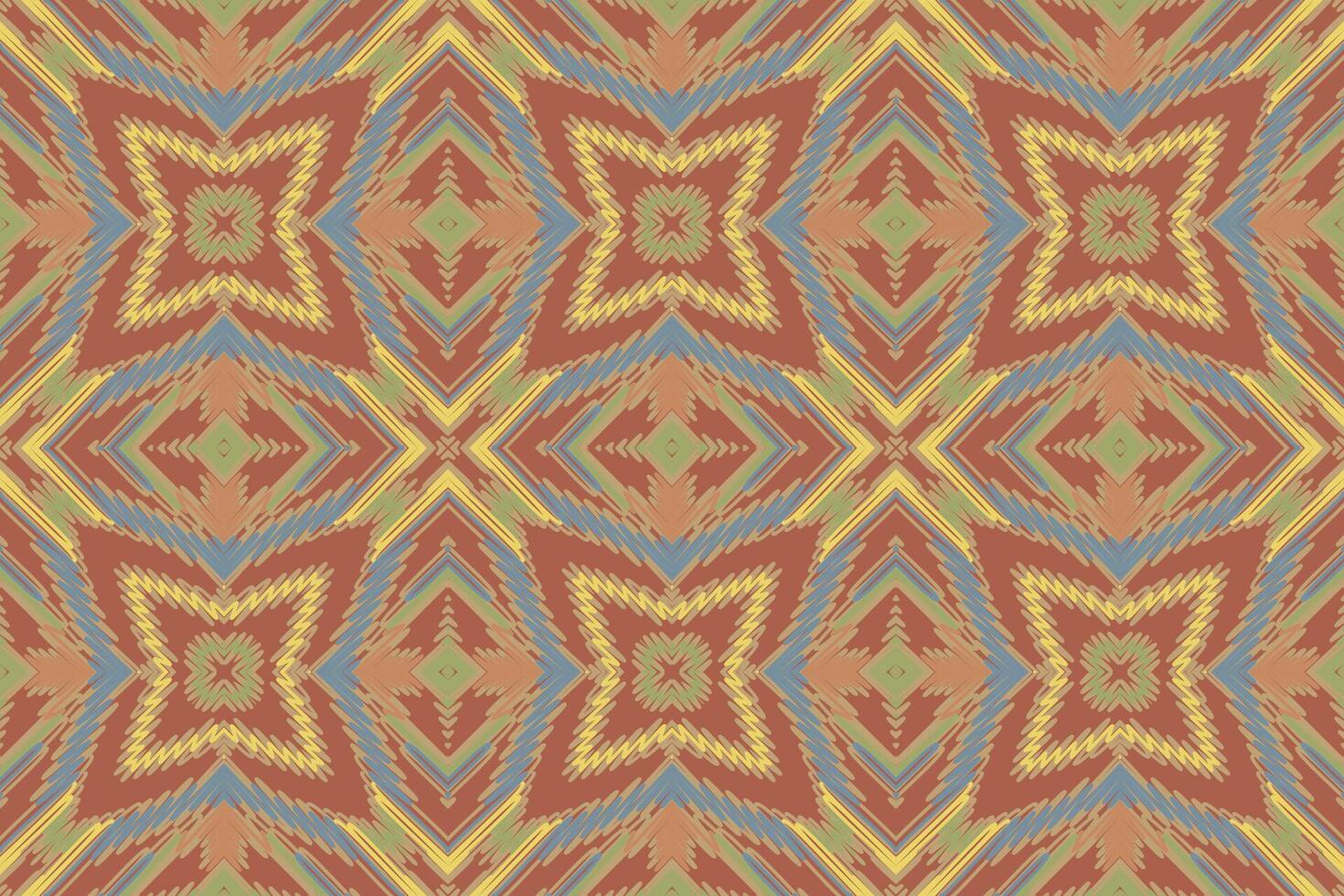 Silk fabric Patola sari Pattern Seamless Native American, Motif embroidery, Ikat embroidery Design for Print border embroidery ancient egypt vector