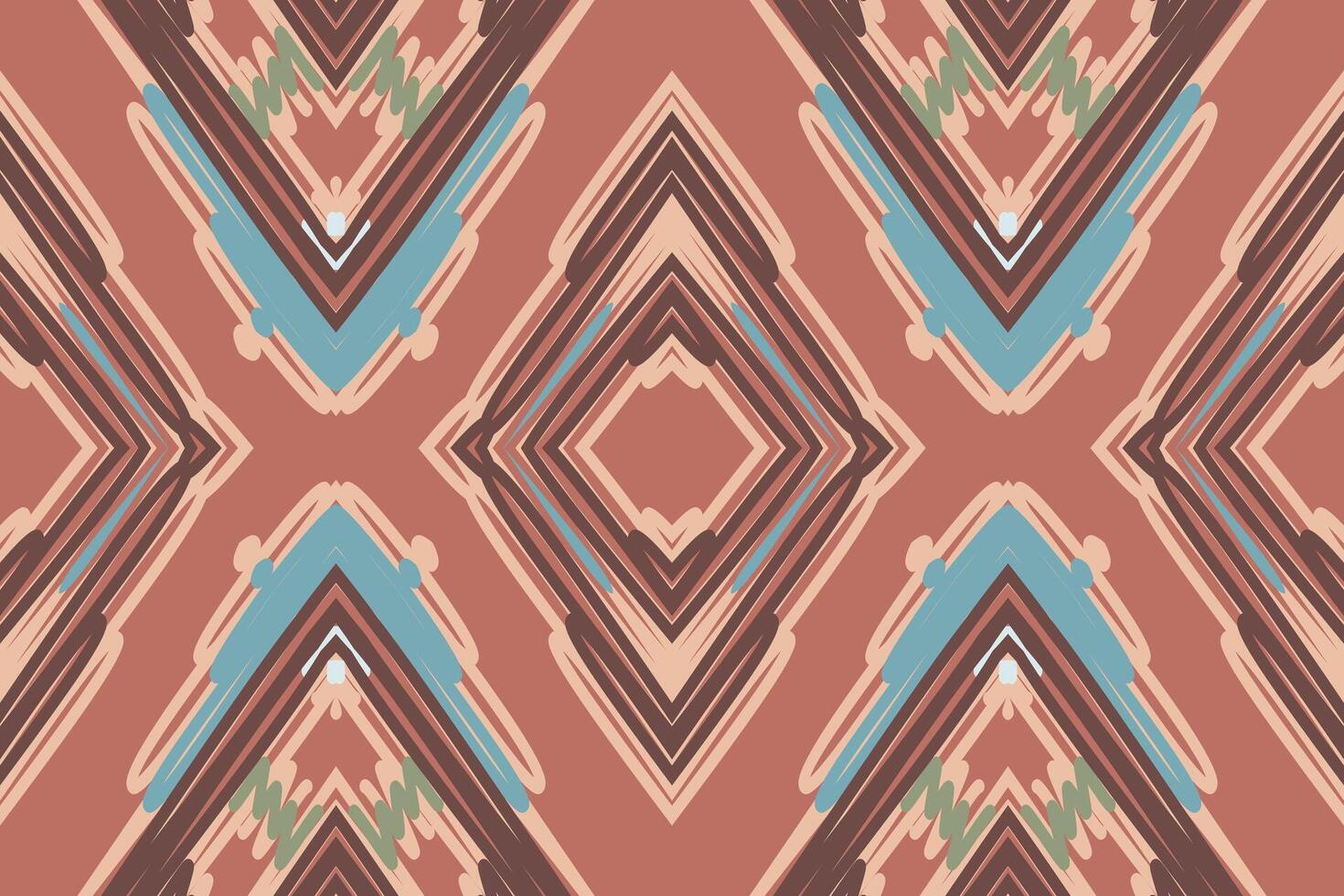 Patola sari Seamless Native American, Motif embroidery, Ikat embroidery Design for Print pattern vintage flower folk navajo patchwork pattern vector