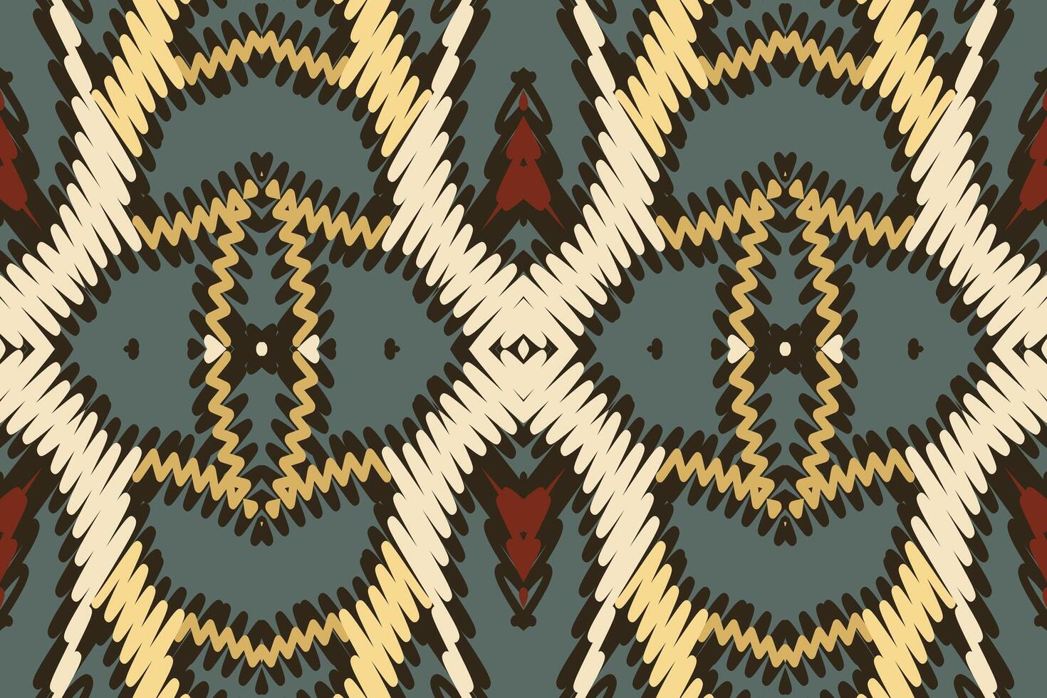 Patola sari Seamless Native American, Motif embroidery, Ikat embroidery Design for Print scarf hijab pattern kerchief ikat Silk kurti model mughal patterns vector