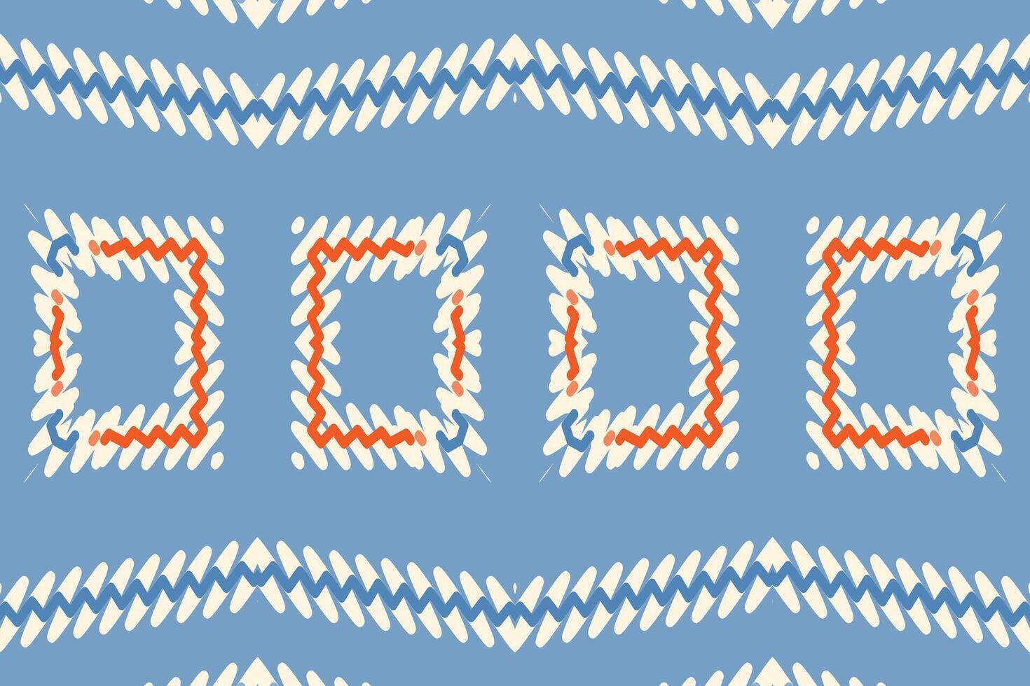 Patola sari Seamless Bandana print silk Motif embroidery, Ikat embroidery Design for Print egyptian pattern tibetan mandala bandanna vector