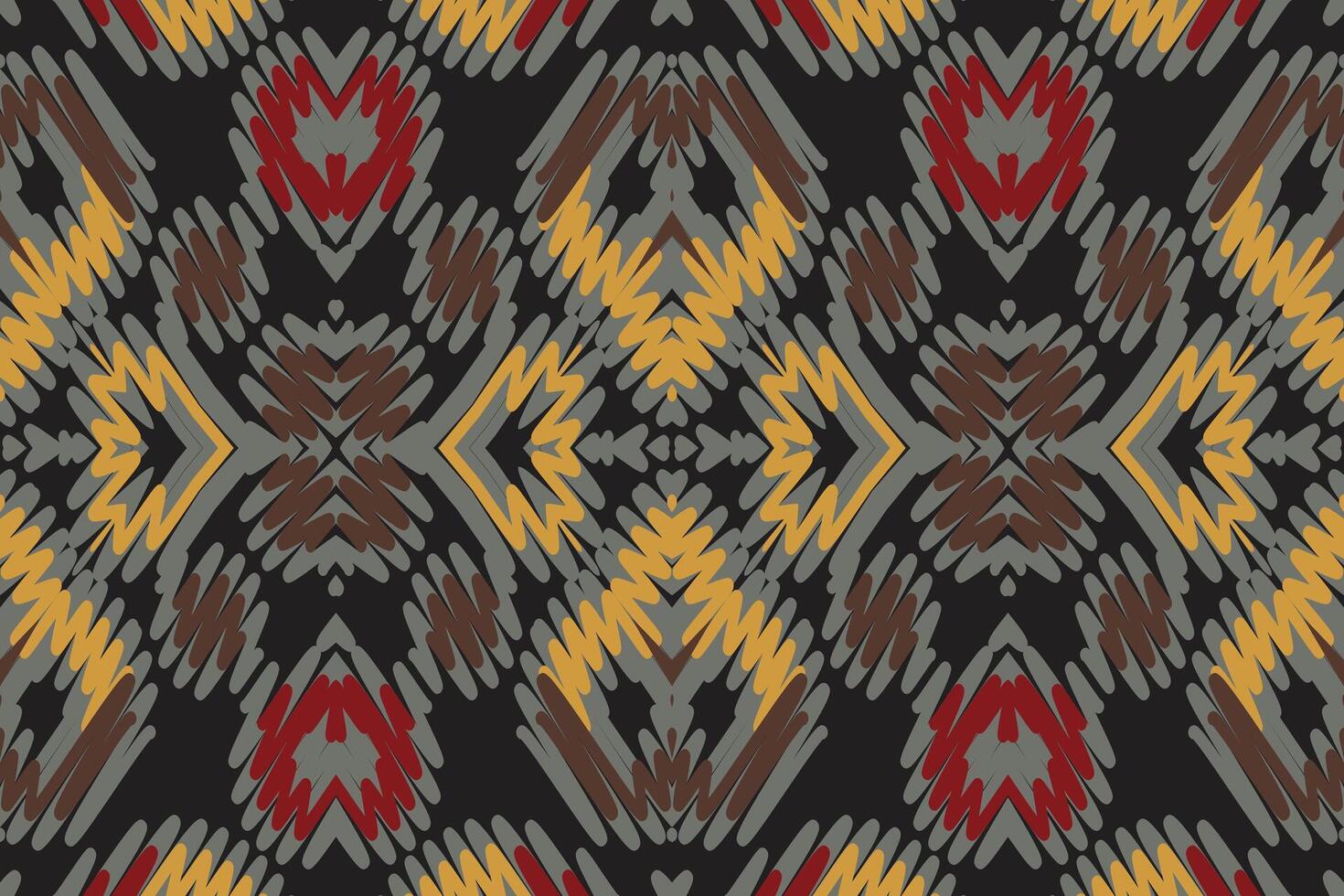 Patola sari Seamless Mughal architecture Motif embroidery, Ikat embroidery Design for Print indigenous art aboriginal art pattern floral kurti mughal border vector