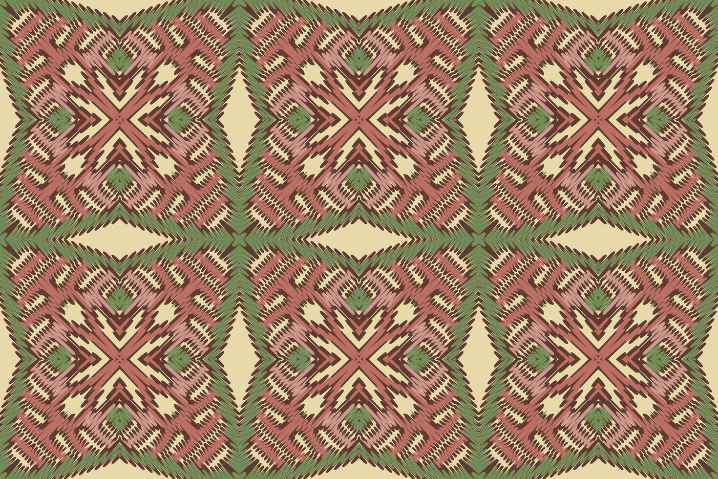 Silk fabric Patola sari Pattern Seamless Bandana print silk Motif embroidery, Ikat embroidery Design for Print pattern vintage flower folk navajo patchwork pattern vector