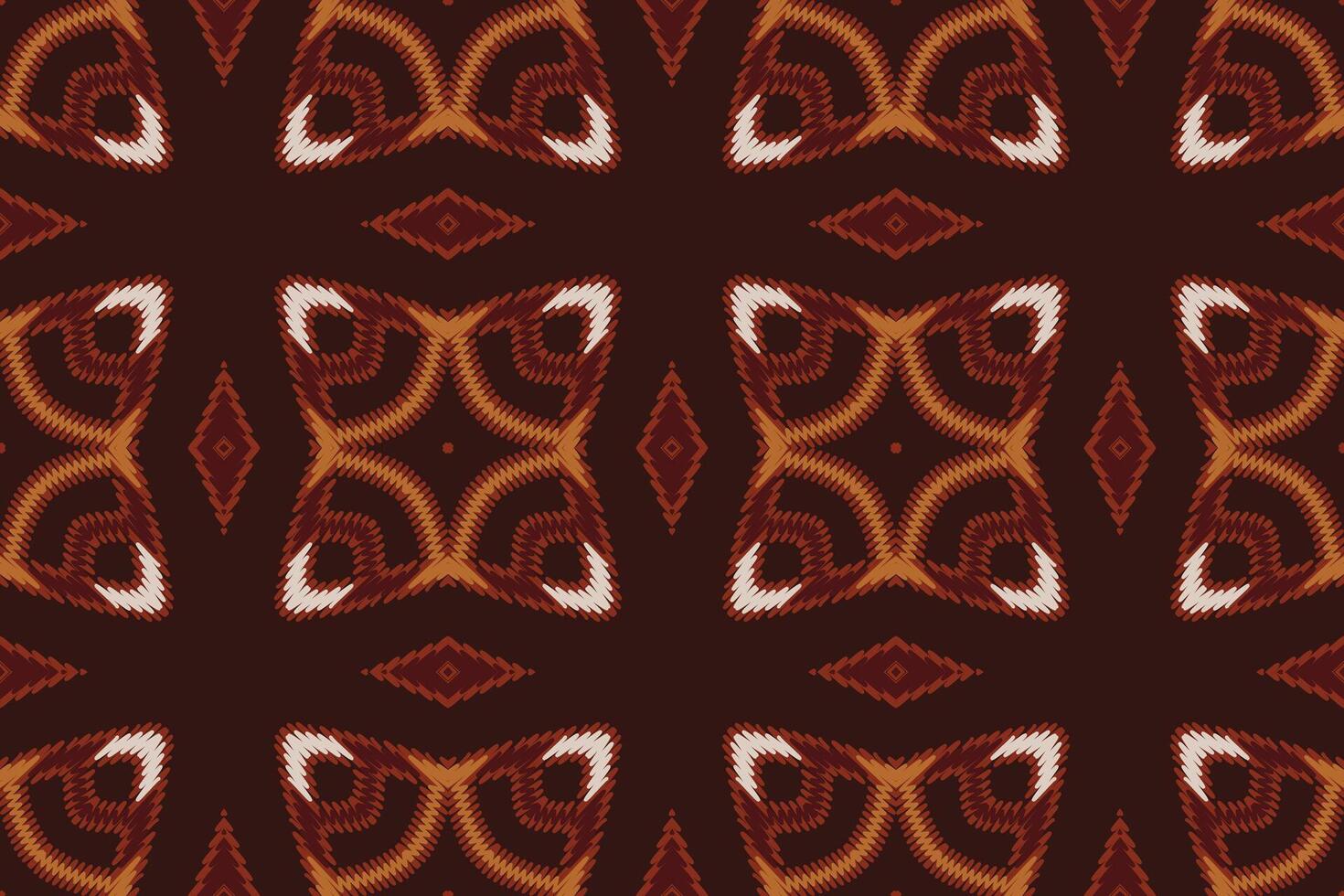 Silk fabric Patola sari Pattern Seamless Bandana print silk Motif embroidery, Ikat embroidery Design for Print scandinavian pattern saree ethnic nativity gypsy pattern vector