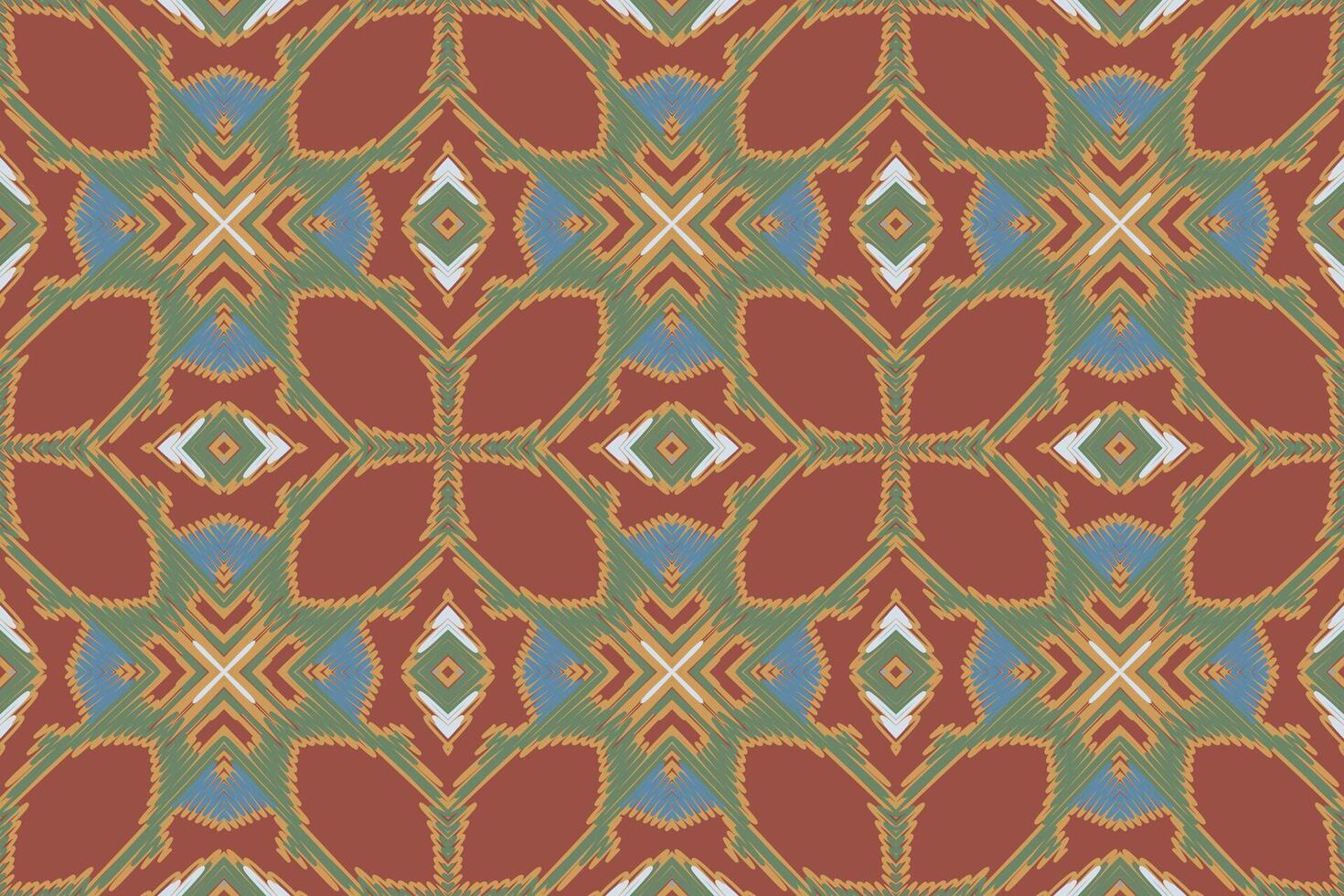 Silk fabric Patola sari Pattern Seamless Bandana print silk Motif embroidery, Ikat embroidery Design for Print egyptian pattern tibetan mandala bandanna vector