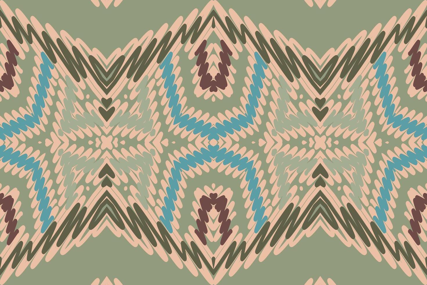 Kilim Pattern Seamless Bandana print silk Motif embroidery, Ikat embroidery Design for Print australian curtain pattern geometric pillow model kurti mughal flowers vector