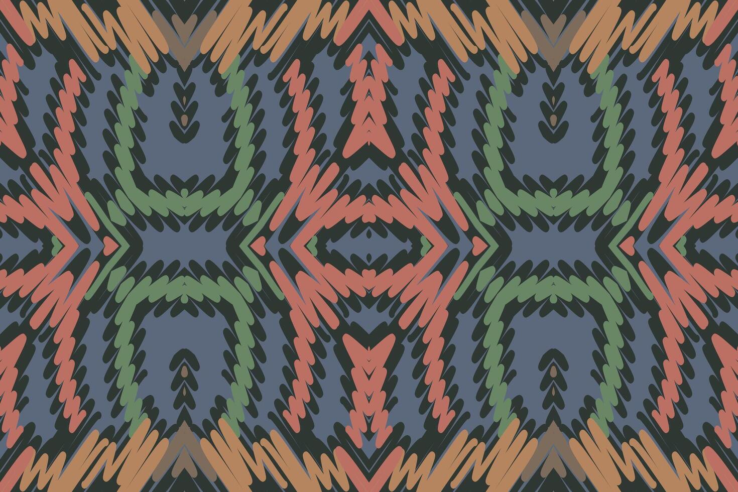Kilim Pattern Seamless Native American, Motif embroidery, Ikat embroidery Design for Print scarf hijab pattern kerchief ikat Silk kurti model mughal patterns vector