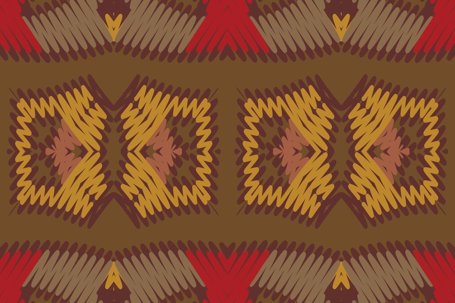 Kilim Pattern Seamless Bandana print silk Motif embroidery, Ikat embroidery Design for Print scandinavian pattern saree ethnic nativity gypsy pattern vector