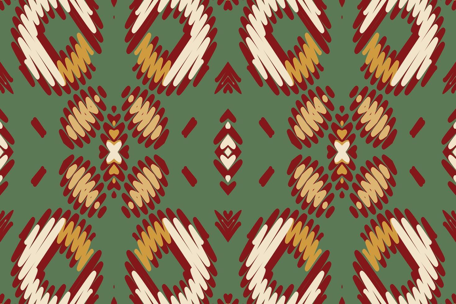 Kilim Pattern Seamless Mughal architecture Motif embroidery, Ikat embroidery Design for Print egyptian pattern tibetan mandala bandanna vector