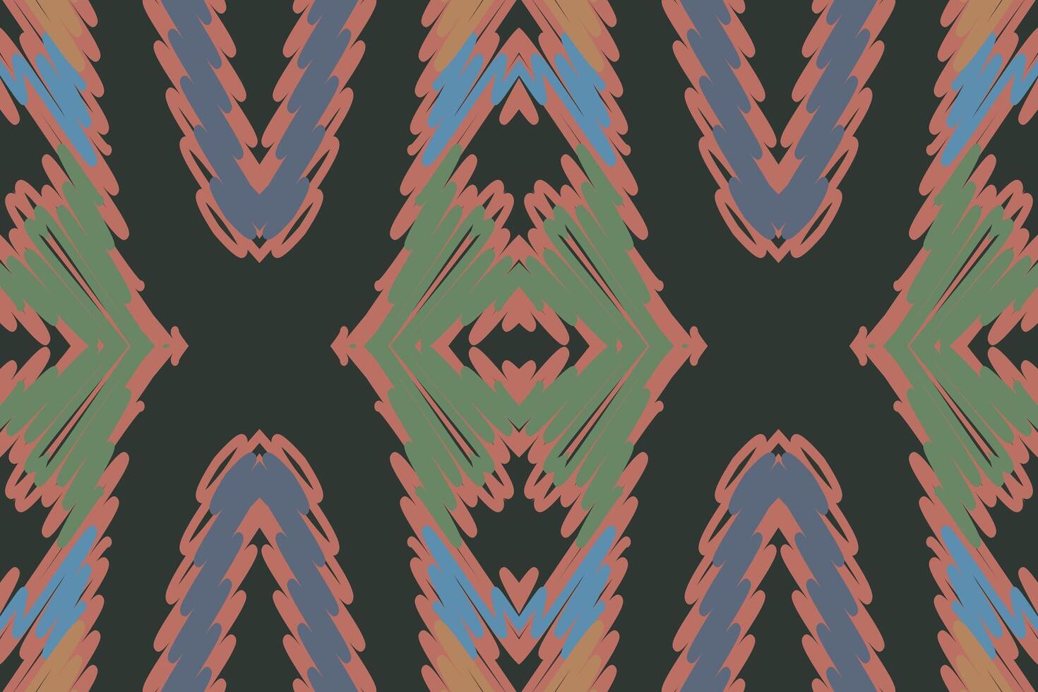 Kilim Pattern Seamless Scandinavian pattern Motif embroidery, Ikat embroidery Design for Print pattern vintage flower folk navajo patchwork pattern vector