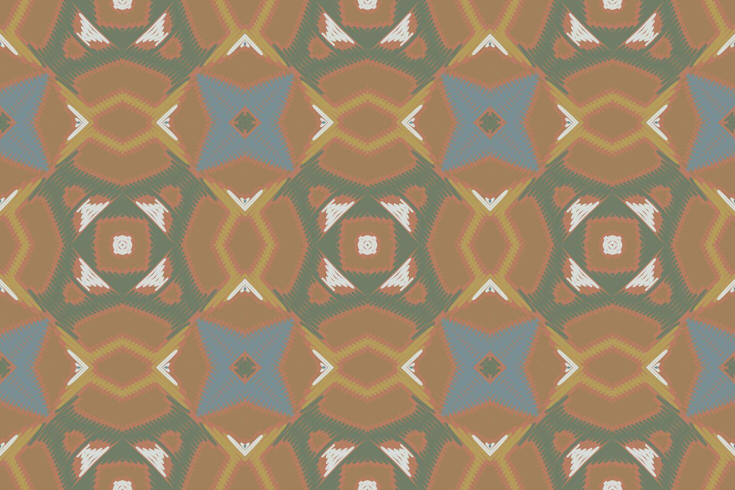 Dupatta Pattern Seamless Bandana print silk Motif embroidery, Ikat embroidery Design for Print kurta pattern mughal motifs tapestry pattern floral repeat vector