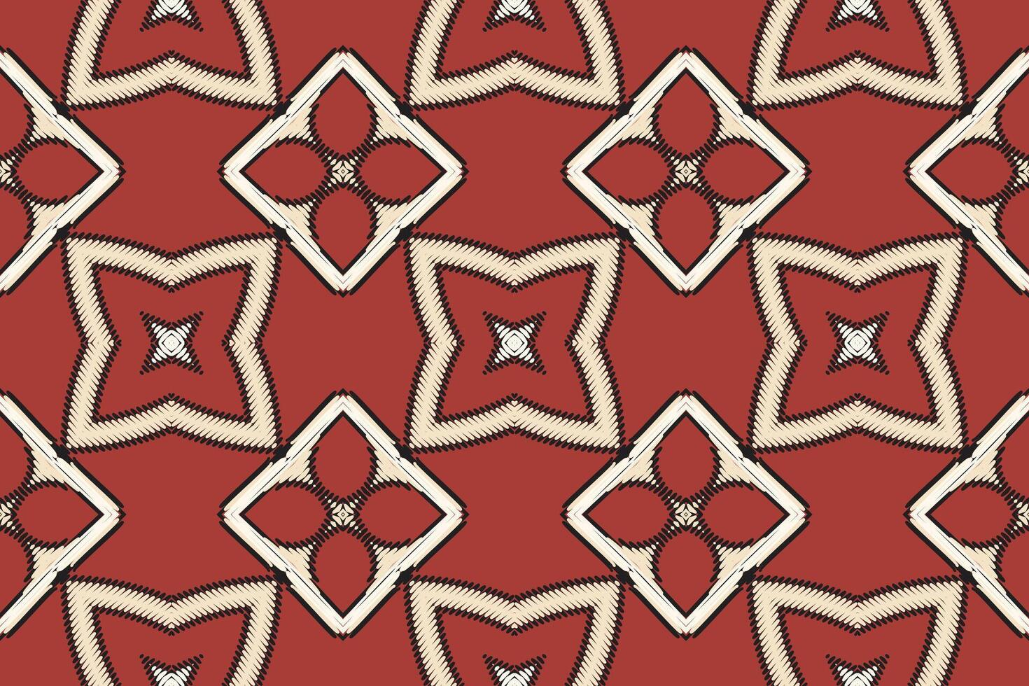 Dupatta Pattern Seamless Bandana print silk Motif embroidery, Ikat embroidery Design for Print scandinavian pattern saree ethnic nativity gypsy pattern vector
