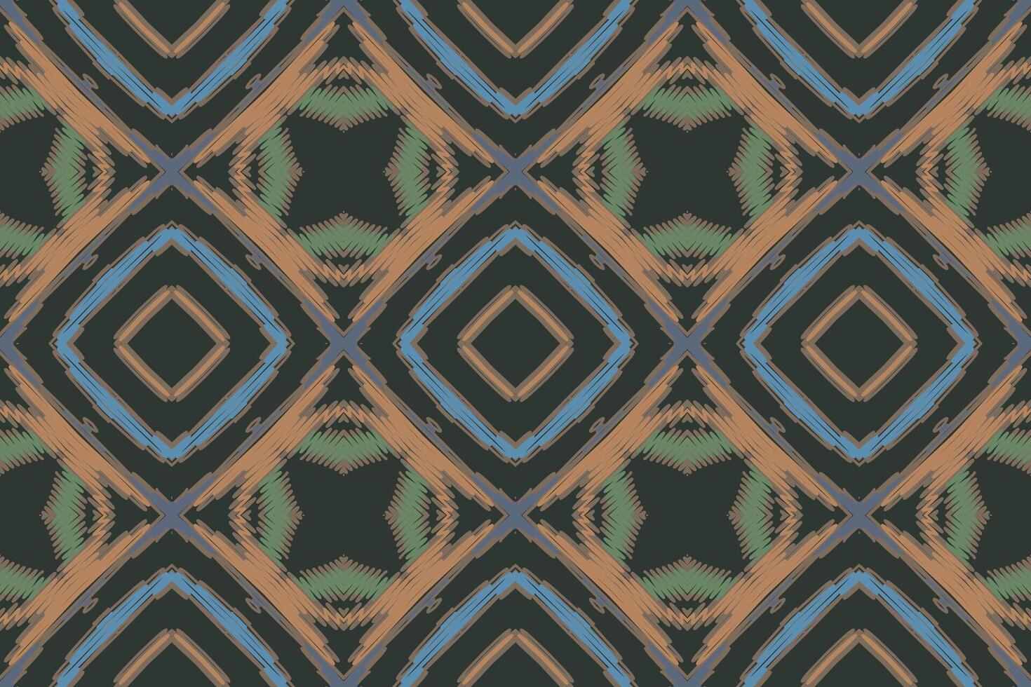 Dupatta Pattern Seamless Mughal architecture Motif embroidery, Ikat embroidery Design for Print scarf hijab pattern kerchief ikat Silk kurti model mughal patterns vector