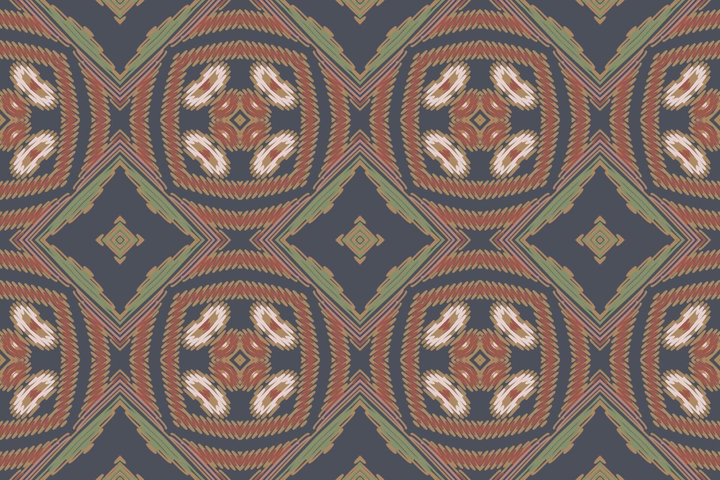 Dupatta Pattern Seamless Mughal architecture Motif embroidery, Ikat embroidery Design for Print Texture fabric saree sari carpet. kurta patola saree vector