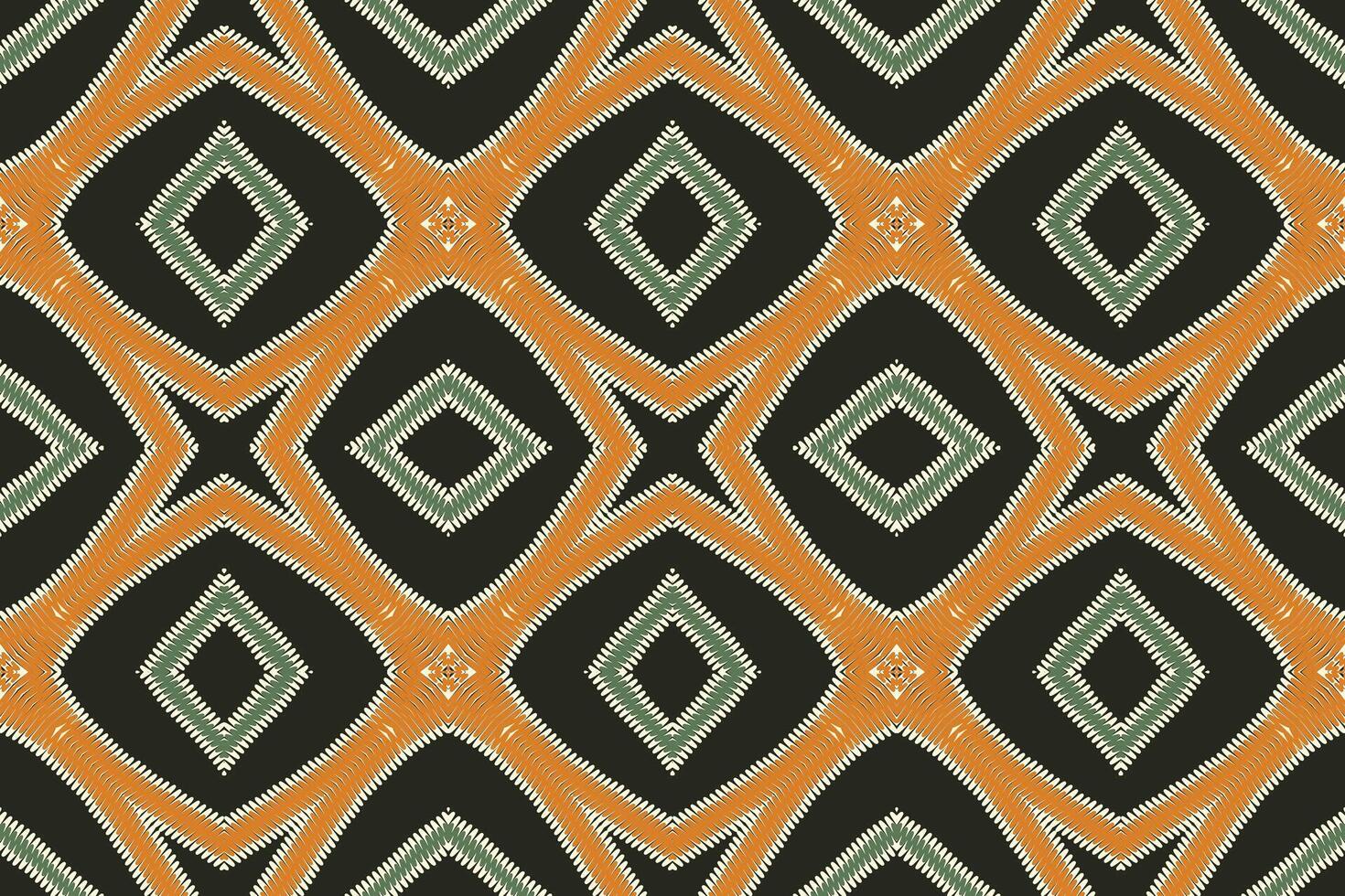 Dupatta Pattern Seamless Mughal architecture Motif embroidery, Ikat embroidery Design for Print pattern vintage flower folk navajo patchwork pattern vector