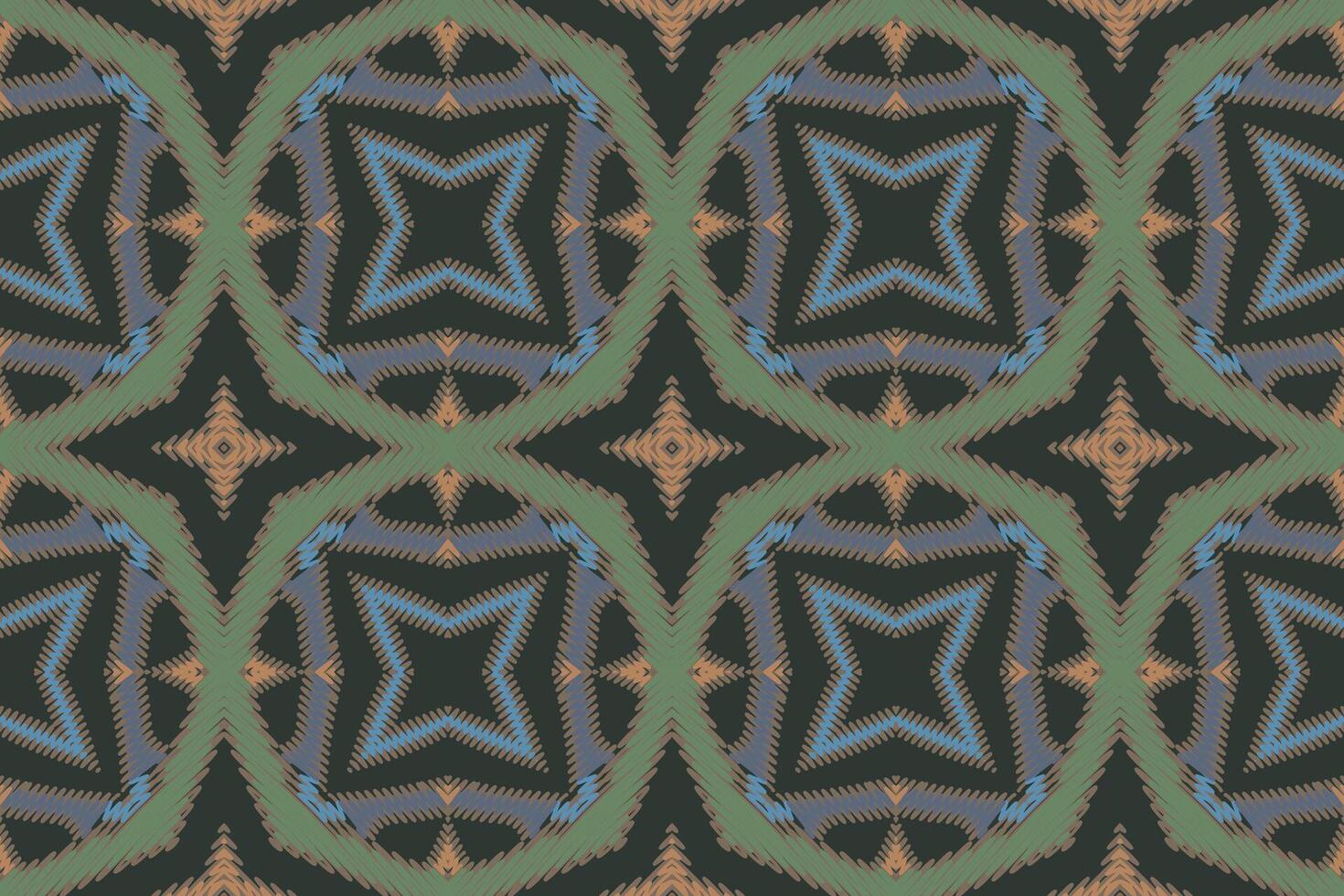 Dupatta Pattern Seamless Mughal architecture Motif embroidery, Ikat embroidery Design for Print indonesian batik motif embroidery native american kurta mughal design vector
