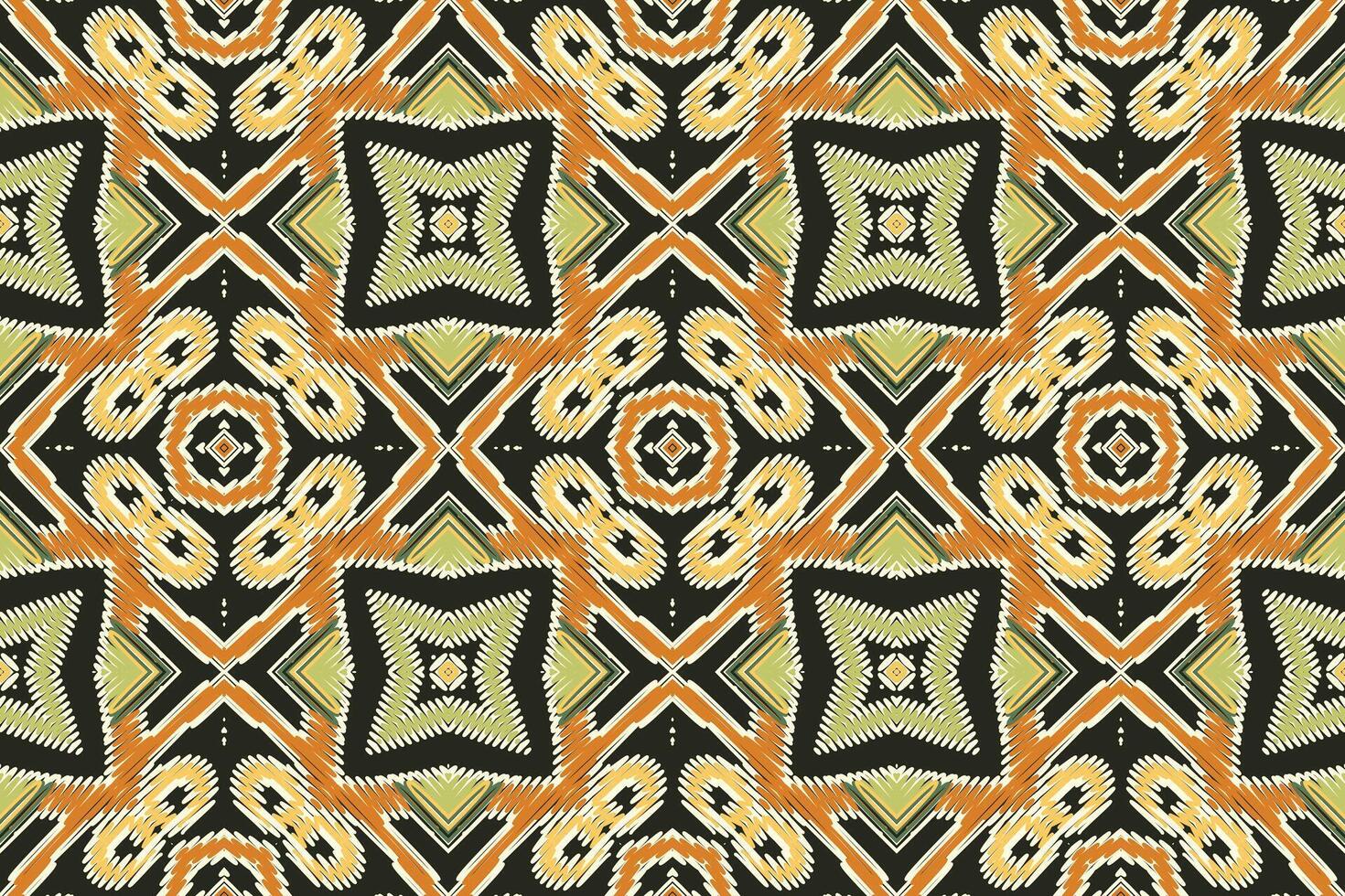 Dupatta Pattern Seamless Mughal architecture Motif embroidery, Ikat embroidery Design for Print jacquard slavic pattern folklore pattern kente arabesque vector