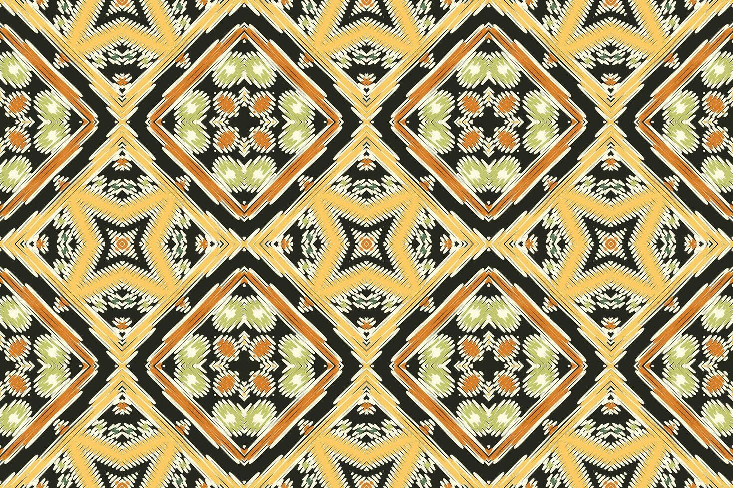 Dupatta Pattern Seamless Mughal architecture Motif embroidery, Ikat embroidery Design for Print figure tribal ink on cloth patola sari vector