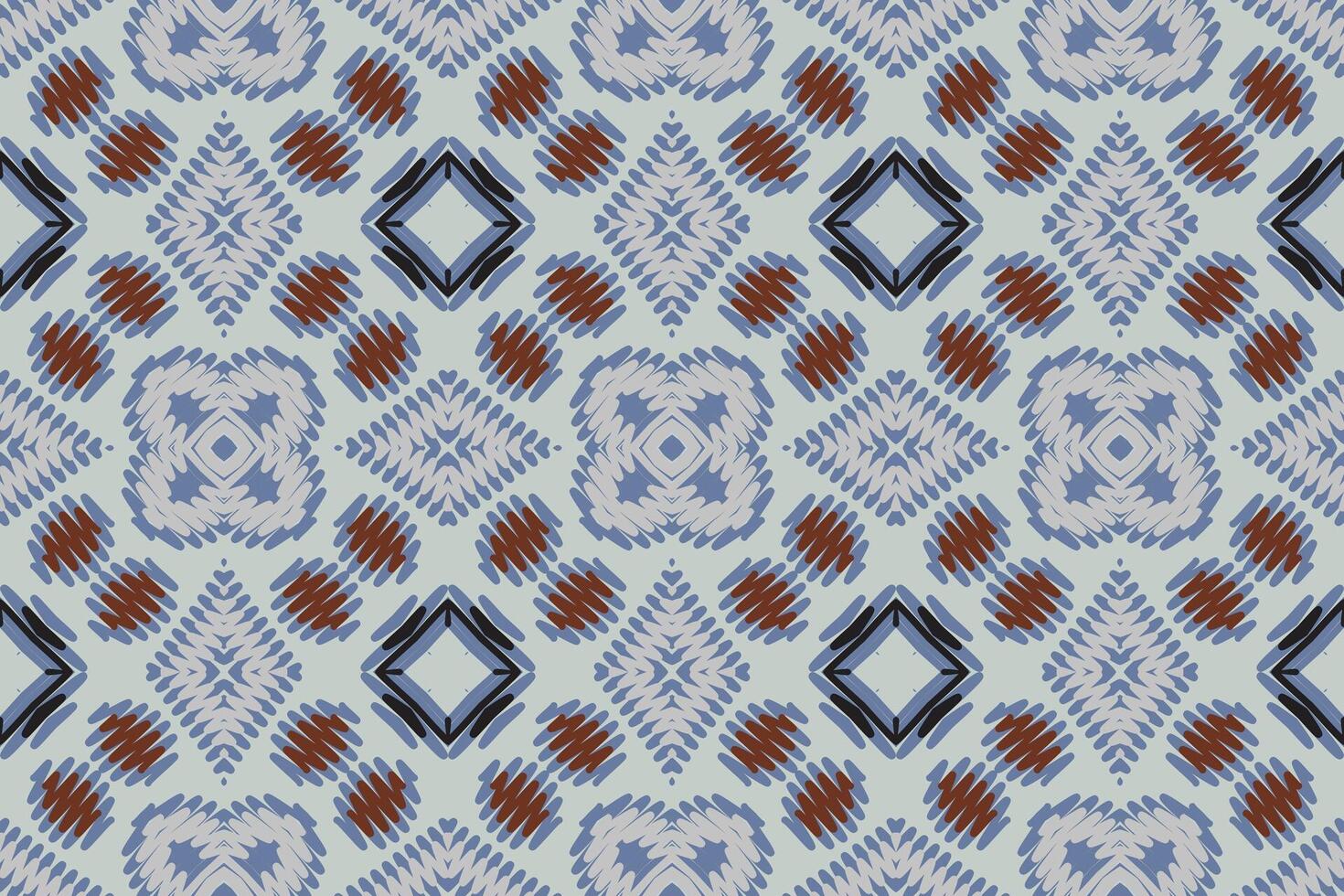 Anarkali Pattern Seamless Bandana print silk Motif embroidery, Ikat embroidery Design for Print scandinavian pattern saree ethnic nativity gypsy pattern vector