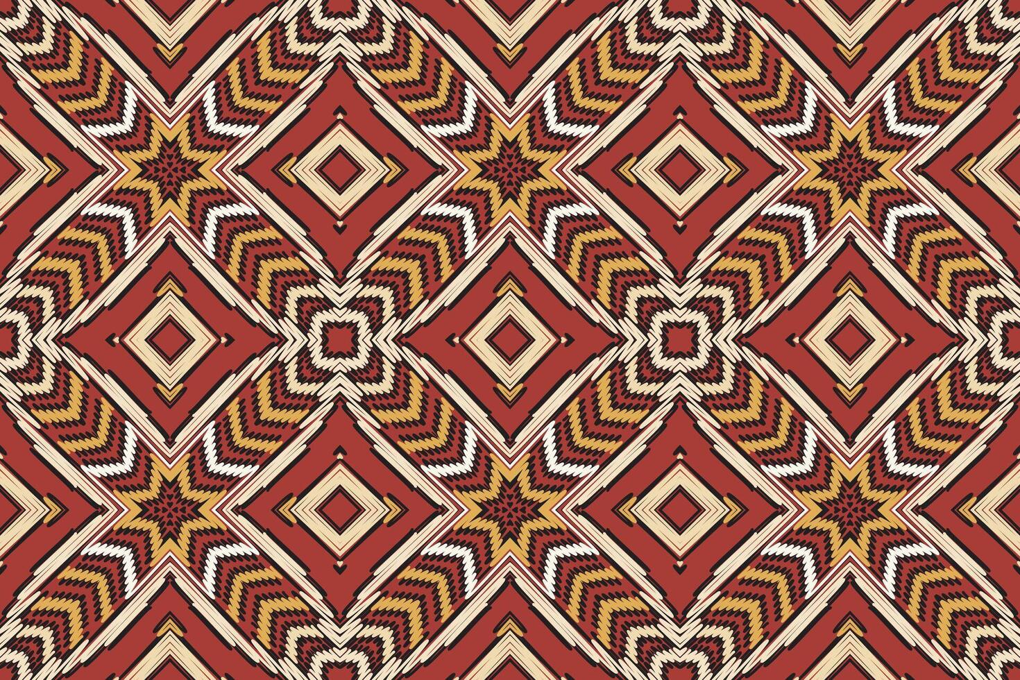 Motif folklore pattern Seamless Native American, Motif embroidery, Ikat embroidery Design for Print egyptian pattern tibetan mandala bandanna vector