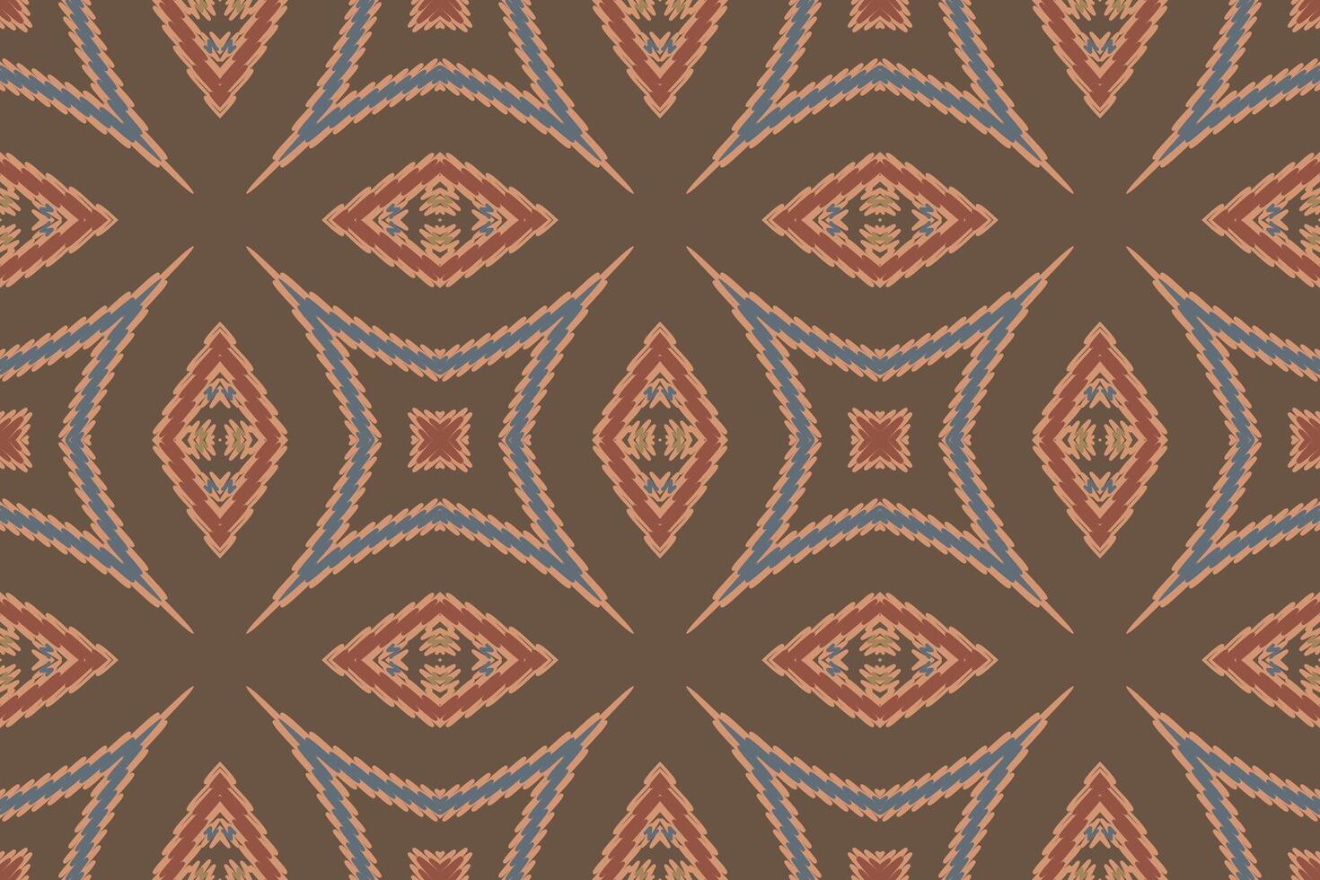Motif folklore pattern Seamless Bandana print silk Motif embroidery, Ikat embroidery Design for Print Texture fabric saree sari carpet. kurta patola saree vector