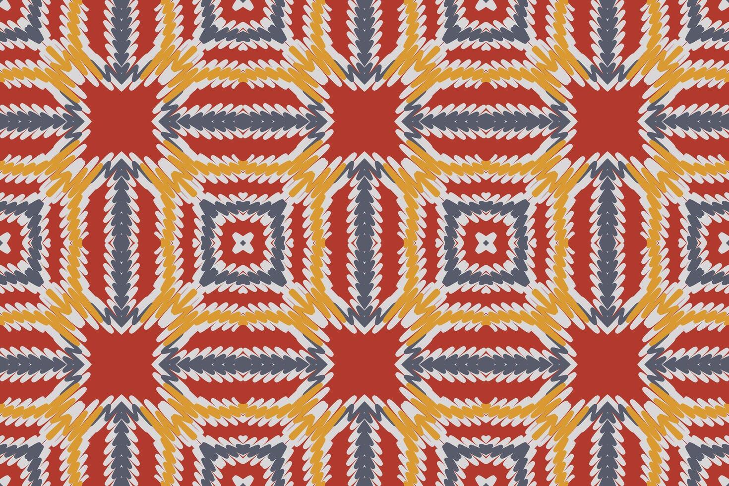 Nordic pattern Seamless Bandana print silk Motif embroidery, Ikat embroidery Design for Print vyshyvanka placemat quilt sarong sarong beach kurtis Indian motifs vector