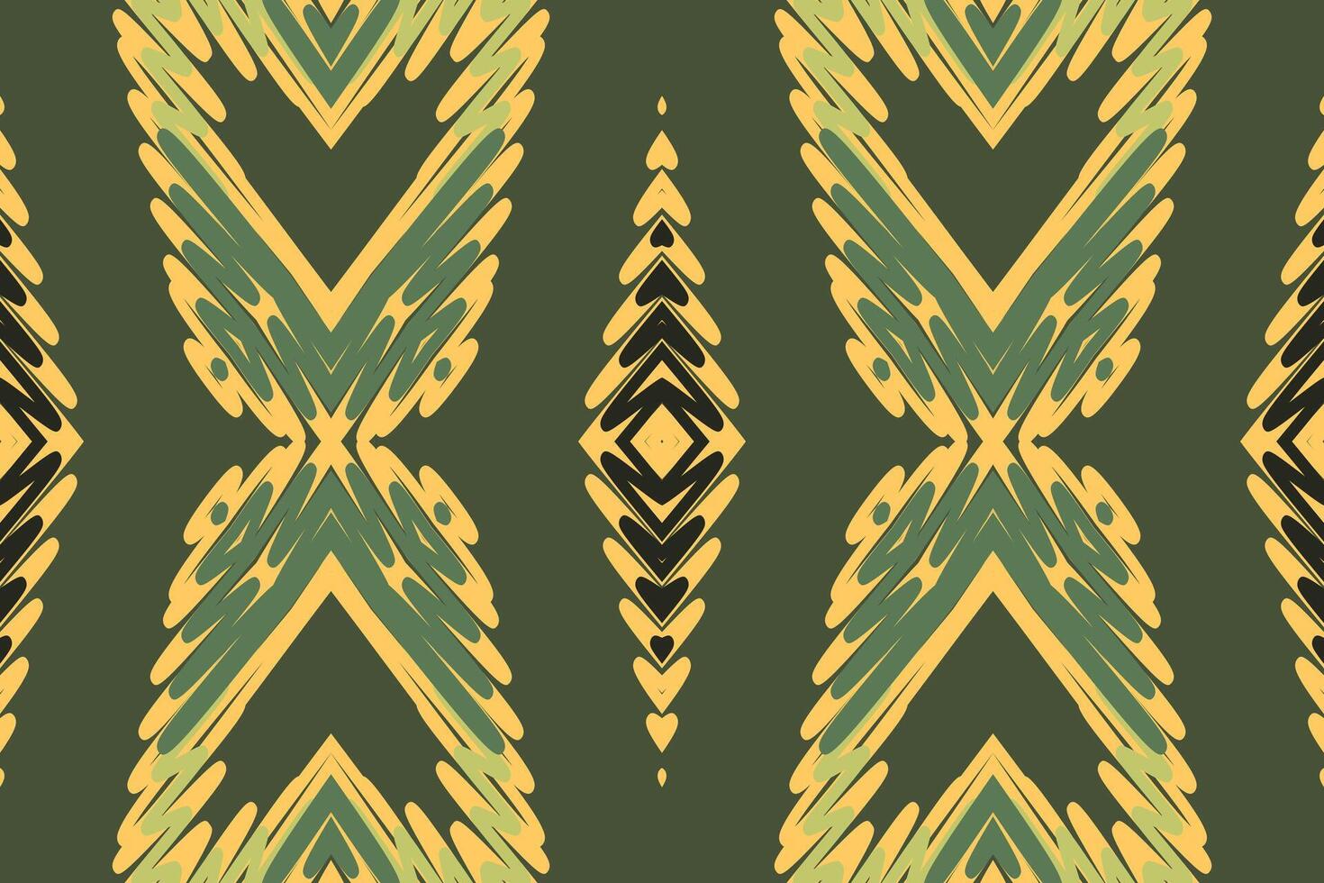 Banarasi Pattern Seamless Mughal architecture Motif embroidery, Ikat embroidery Design for Print scandinavian pattern saree ethnic nativity gypsy pattern vector