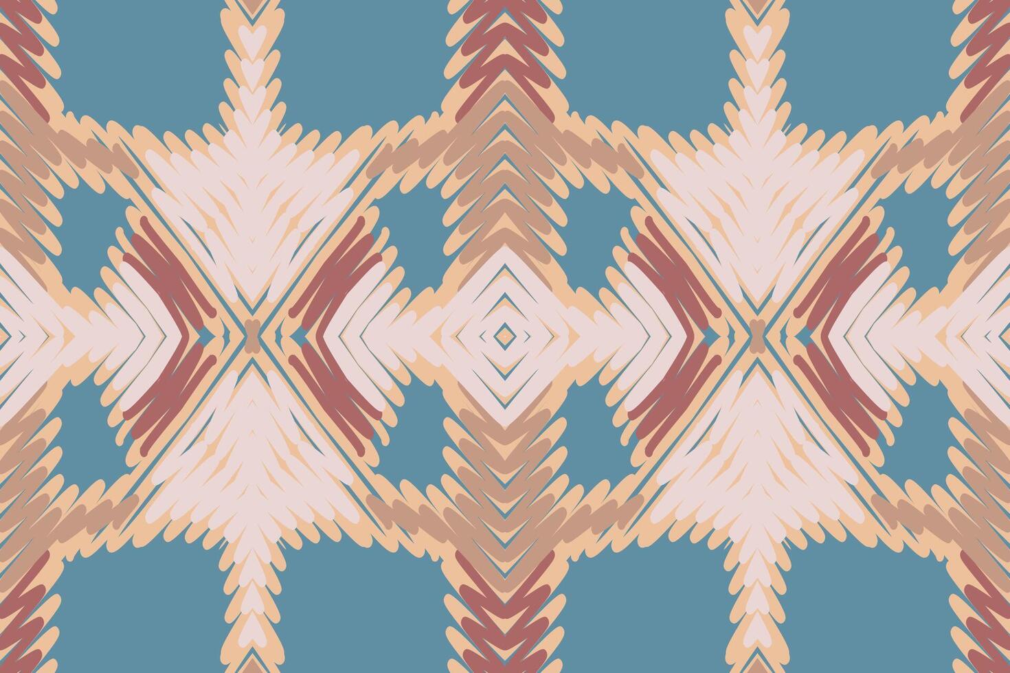 Banarasi Pattern Seamless Mughal architecture Motif embroidery, Ikat embroidery Design for Print pattern vintage flower folk navajo patchwork pattern vector