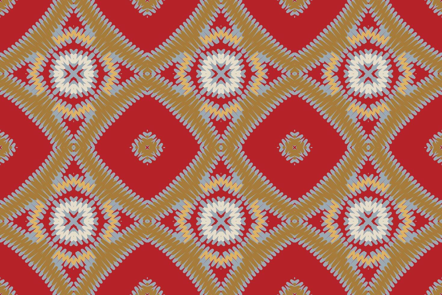 Nordic pattern Seamless Mughal architecture Motif embroidery, Ikat embroidery Design for Print figure tribal ink on cloth patola sari vector