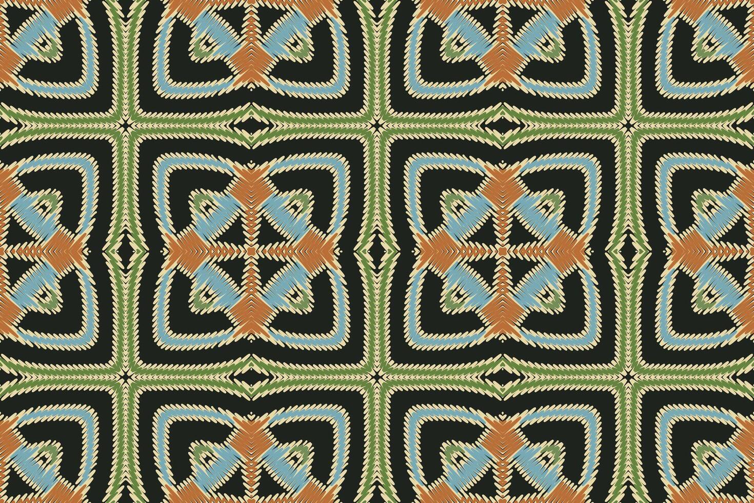 Motif folklore pattern Seamless Bandana print silk Motif embroidery, Ikat embroidery Design for Print kurta pattern mughal motifs tapestry pattern floral repeat vector