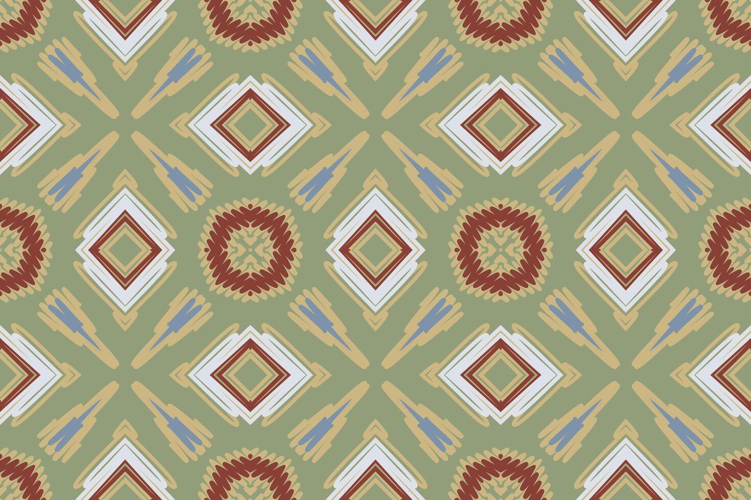 Navajo pattern Seamless Bandana print silk Motif embroidery, Ikat embroidery Design for Print scandinavian pattern saree ethnic nativity gypsy pattern vector