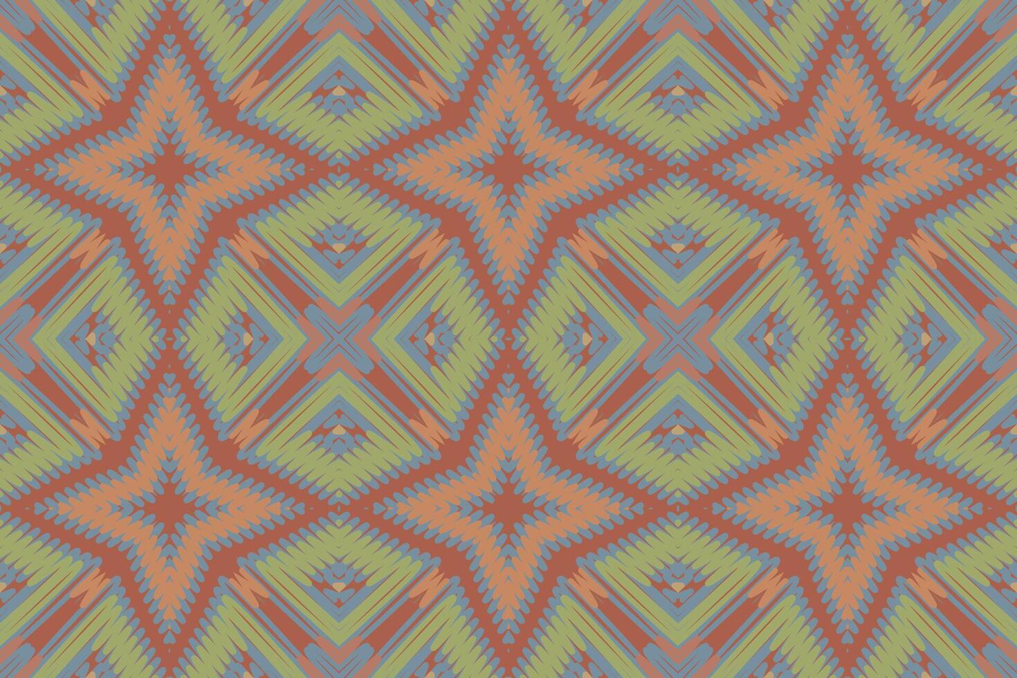 Navajo pattern Seamless Bandana print silk Motif embroidery, Ikat embroidery Design for Print pattern vintage flower folk navajo patchwork pattern vector