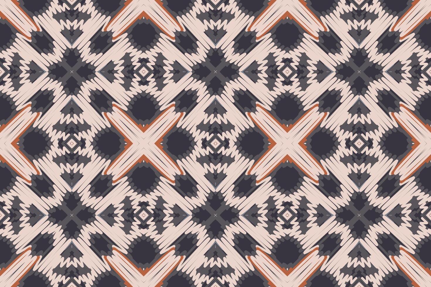 Navajo pattern Seamless Bandana print silk Motif embroidery, Ikat embroidery Design for Print scandinavian pattern saree ethnic nativity gypsy pattern vector