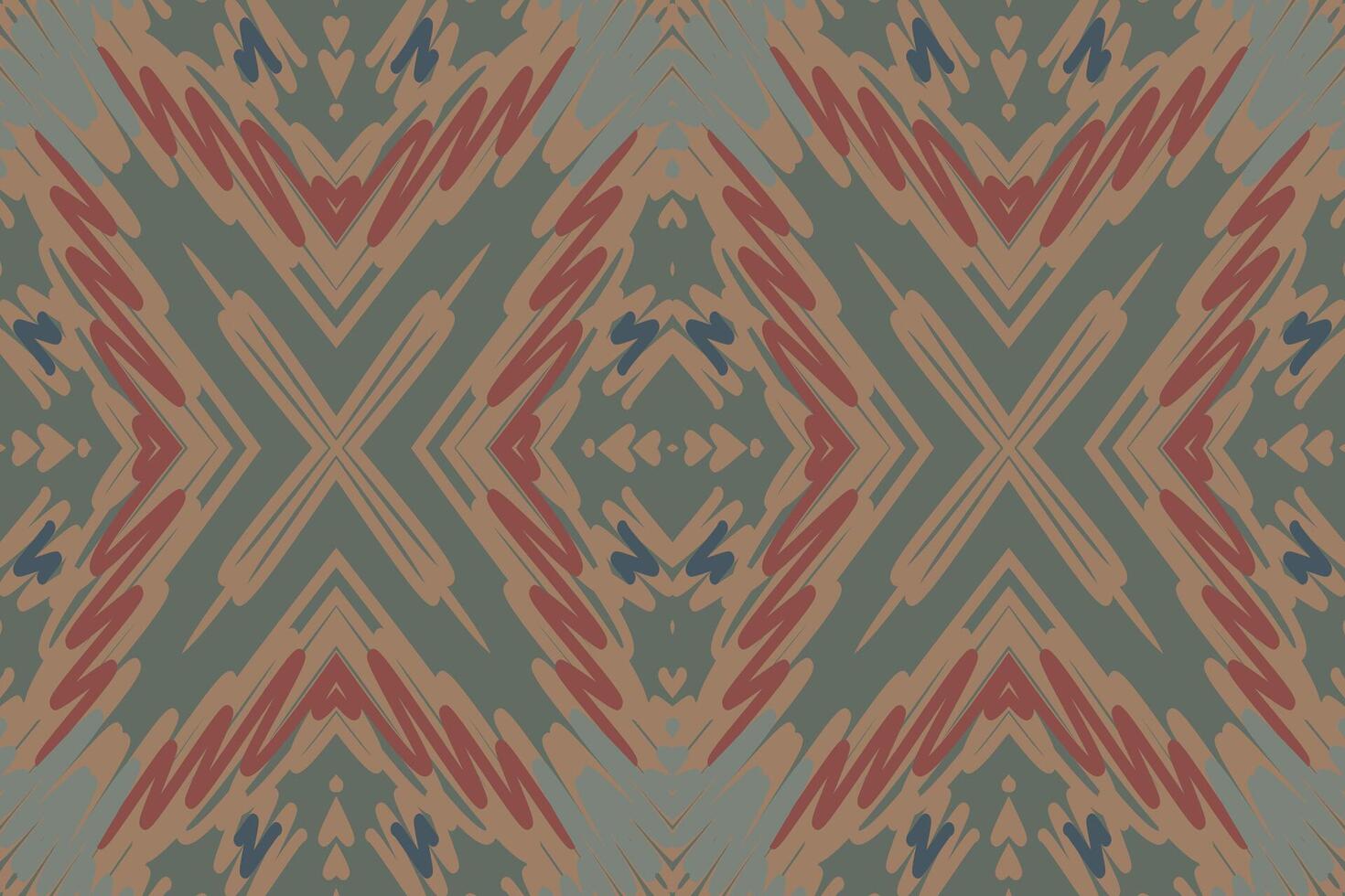 Patchwork pattern Seamless Mughal architecture Motif embroidery, Ikat embroidery Design for Print indonesian batik motif embroidery native american kurta mughal design vector