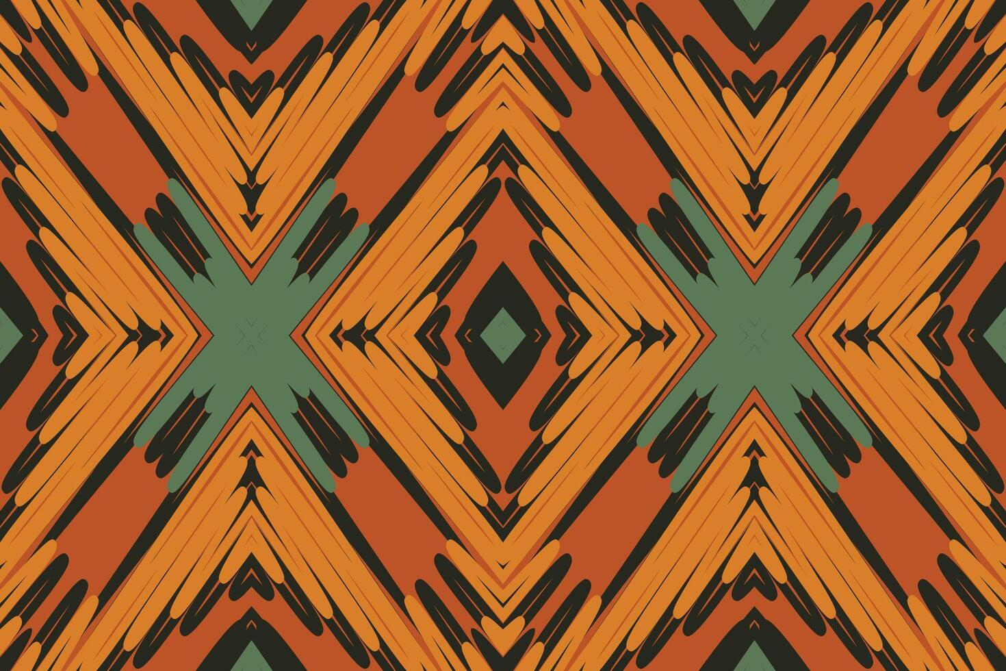 Patchwork pattern Seamless Mughal architecture Motif embroidery, Ikat embroidery Design for Print tapestry floral kimono repeat pattern lacing spanish motif vector