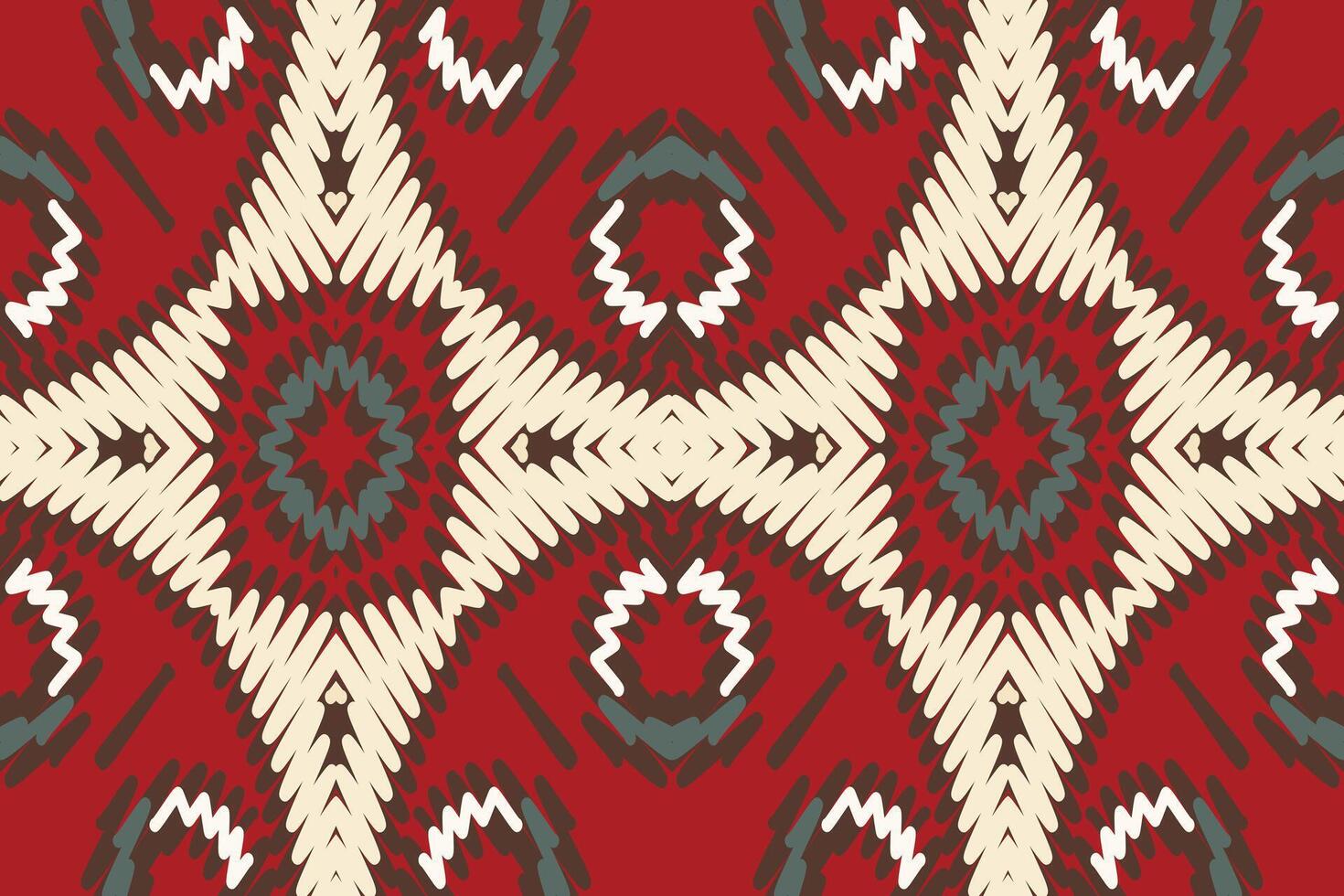 Patchwork pattern Seamless Mughal architecture Motif embroidery, Ikat embroidery Design for Print egyptian pattern tibetan mandala bandanna vector