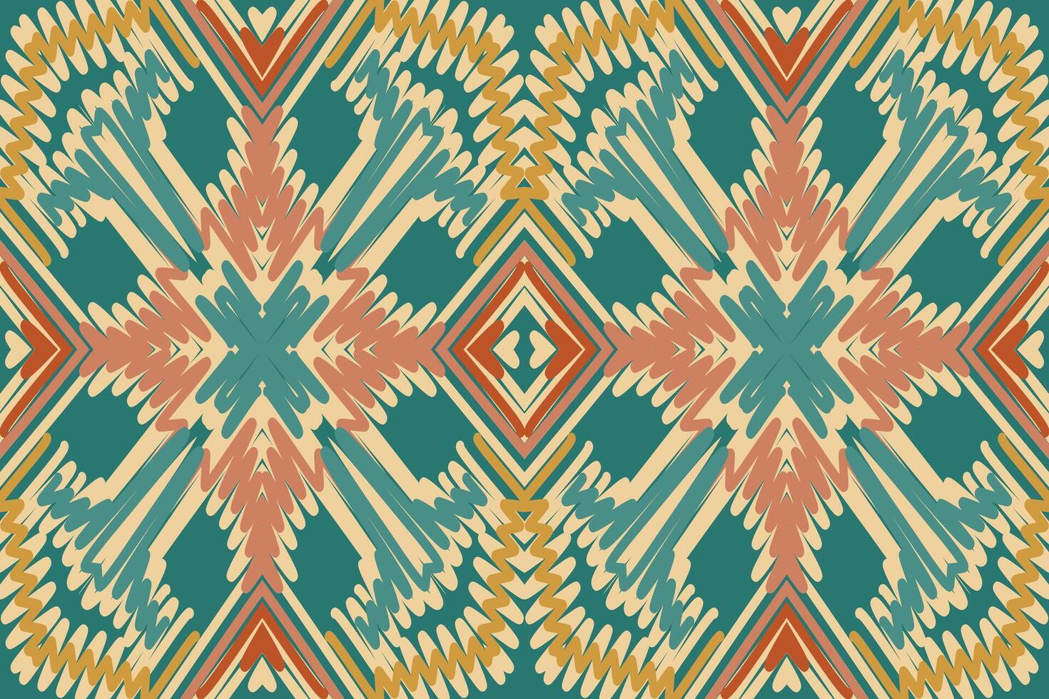 Patchwork pattern Seamless Scandinavian pattern Motif embroidery, Ikat embroidery Design for Print egyptian pattern tibetan mandala bandanna vector