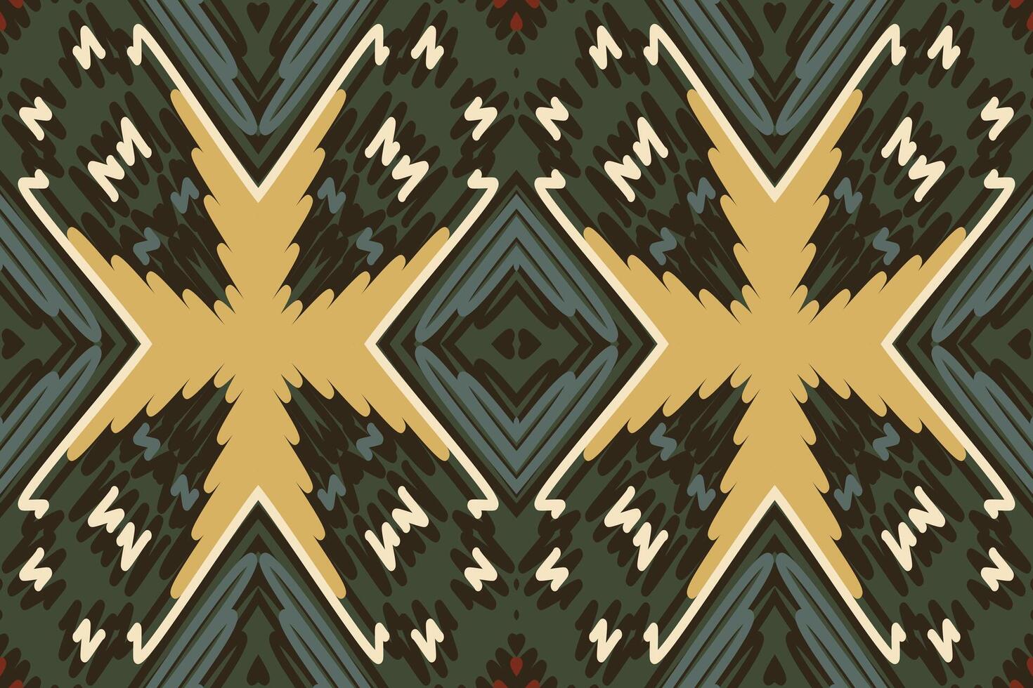 Tie dye Pattern Seamless Native American, Motif embroidery, Ikat embroidery Design for Print indigenous art aboriginal art pattern floral kurti mughal border vector