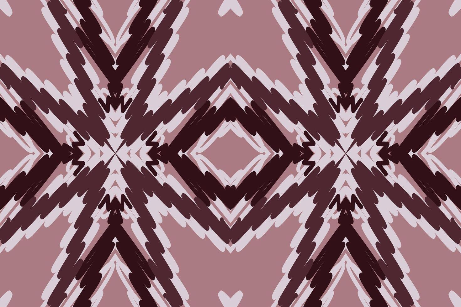 Tie dye Pattern Seamless Mughal architecture Motif embroidery, Ikat embroidery Design for Print figure tribal ink on cloth patola sari vector