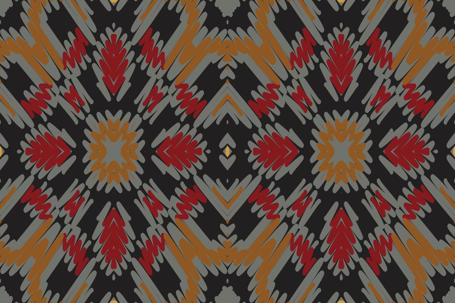 Baroque pattern Seamless Native American, Motif embroidery, Ikat embroidery Design for Print indonesian batik motif embroidery native american kurta mughal design vector
