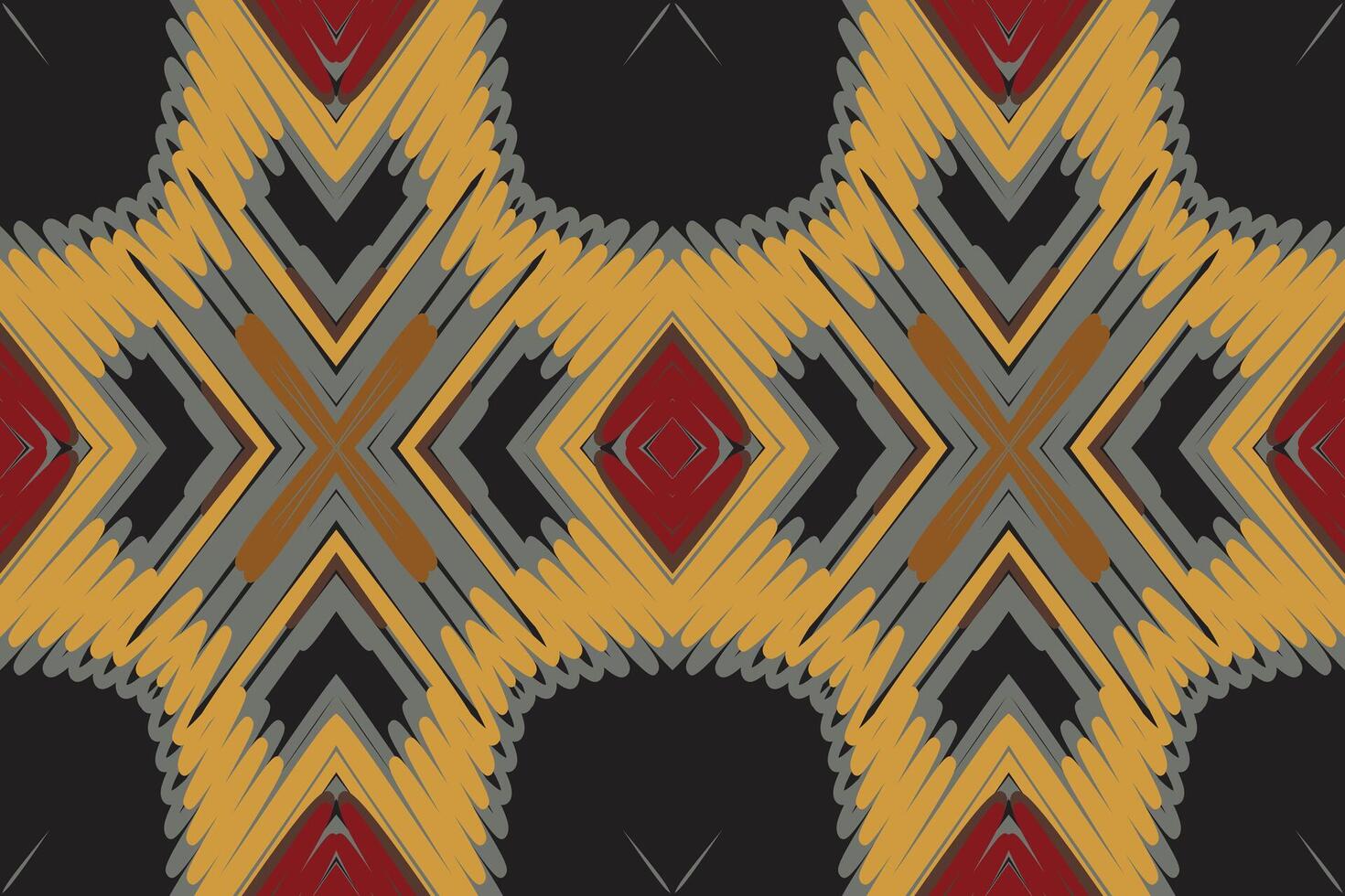 Baroque pattern Seamless Native American, Motif embroidery, Ikat embroidery Design for Print Texture fabric saree sari carpet. kurta patola saree vector