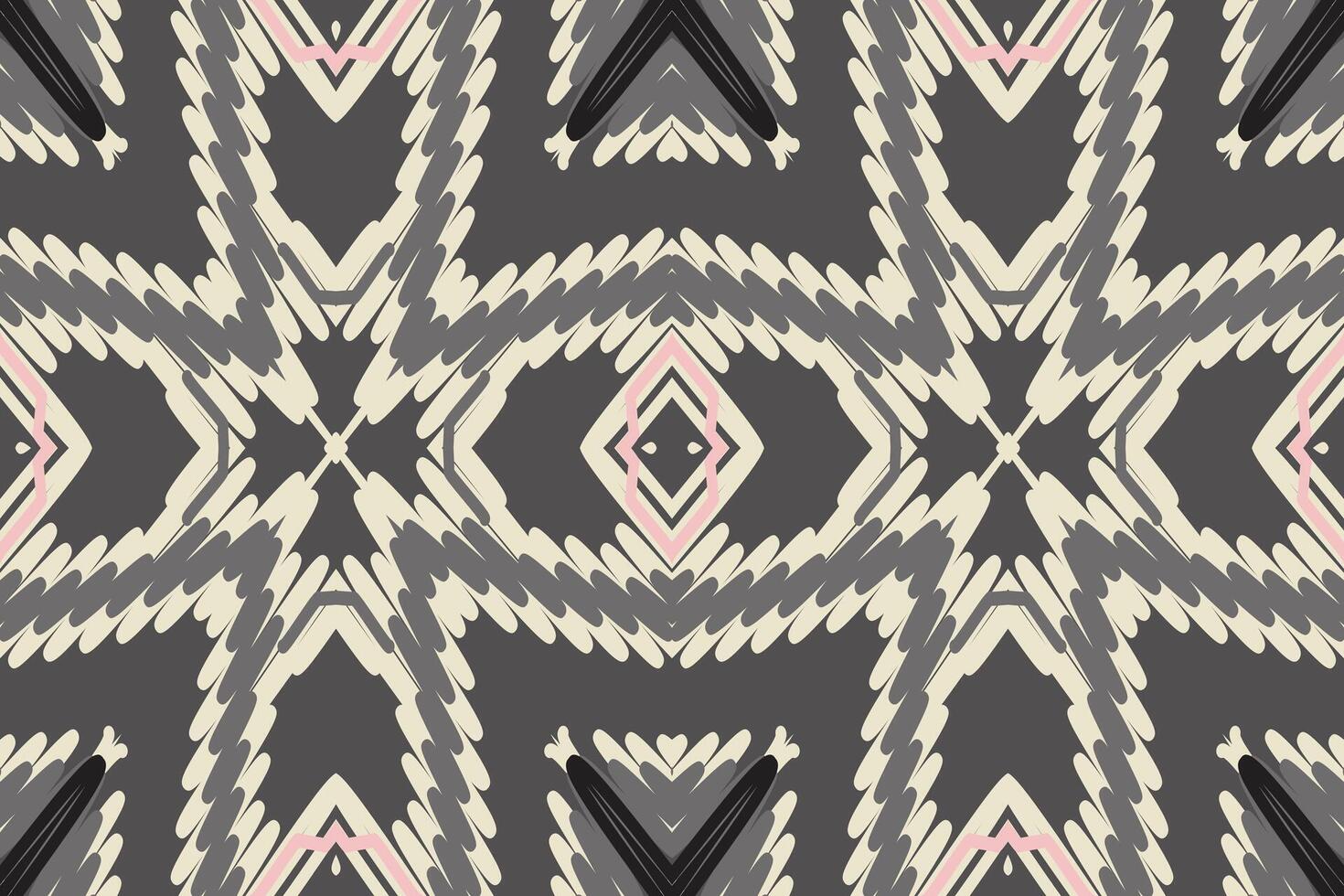 Tie dye Pattern Seamless Scandinavian pattern Motif embroidery, Ikat embroidery Design for Print figure tribal ink on cloth patola sari vector