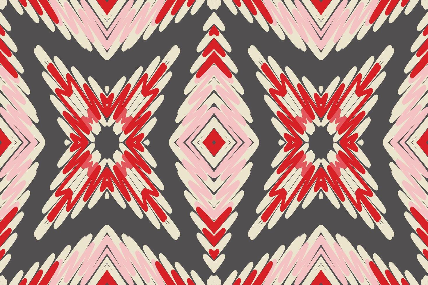 Tie dye Pattern Seamless Scandinavian pattern Motif embroidery, Ikat embroidery Design for Print egyptian pattern tibetan mandala bandanna vector