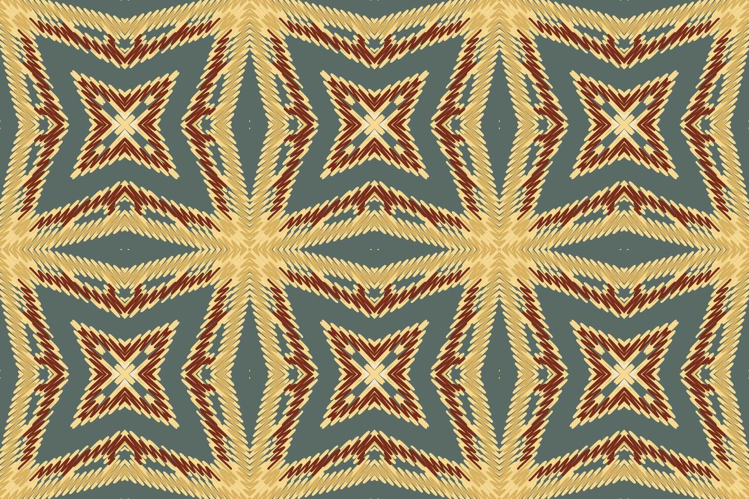 Motif folklore pattern Seamless Mughal architecture Motif embroidery, Ikat embroidery Design for Print Texture fabric saree sari carpet. kurta patola saree vector
