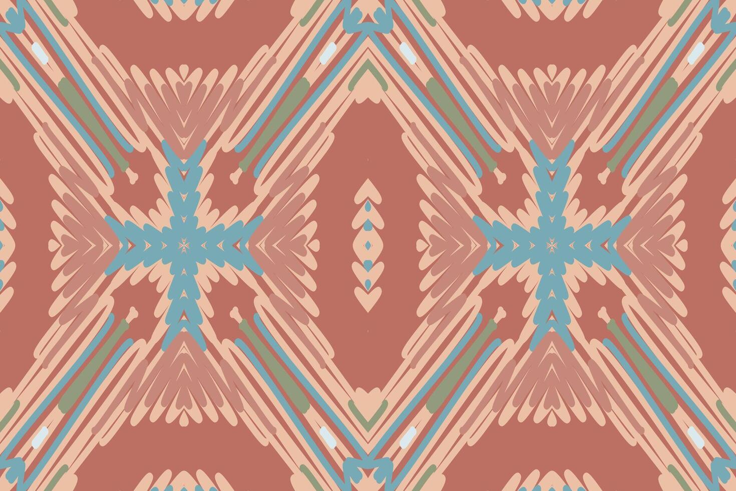 Baroque pattern Seamless Scandinavian pattern Motif embroidery, Ikat embroidery Design for Print pattern vintage flower folk navajo patchwork pattern vector