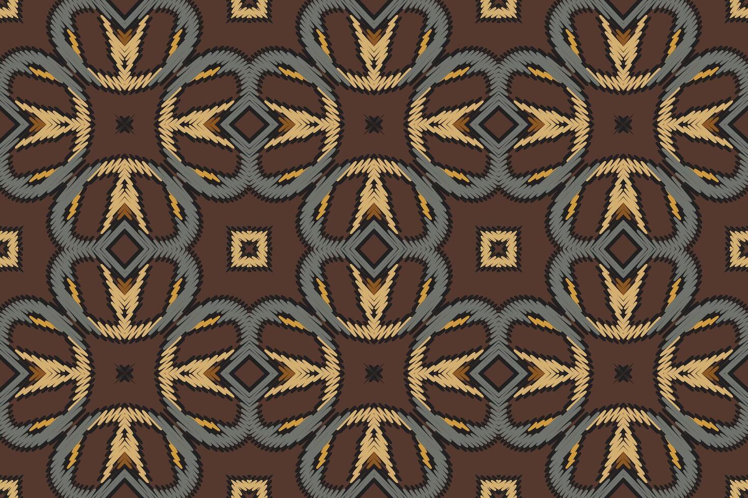 Motif folklore pattern Seamless Mughal architecture Motif embroidery, Ikat embroidery Design for Print tapestry floral kimono repeat pattern lacing spanish motif vector
