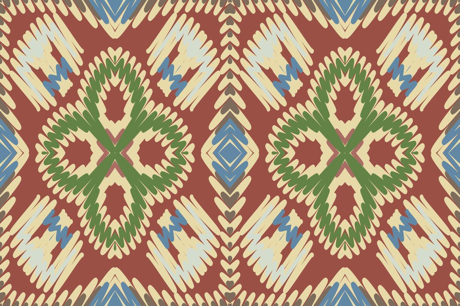 Dupatta pattern Seamless Native American, Motif embroidery, Ikat embroidery Design for Print tapestry floral kimono repeat pattern lacing spanish motif vector