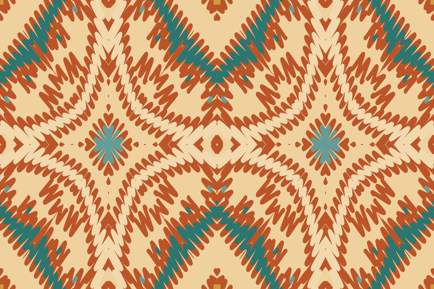 Dupatta pattern Seamless Bandana print silk Motif embroidery, Ikat embroidery Design for Print border embroidery ancient egypt vector