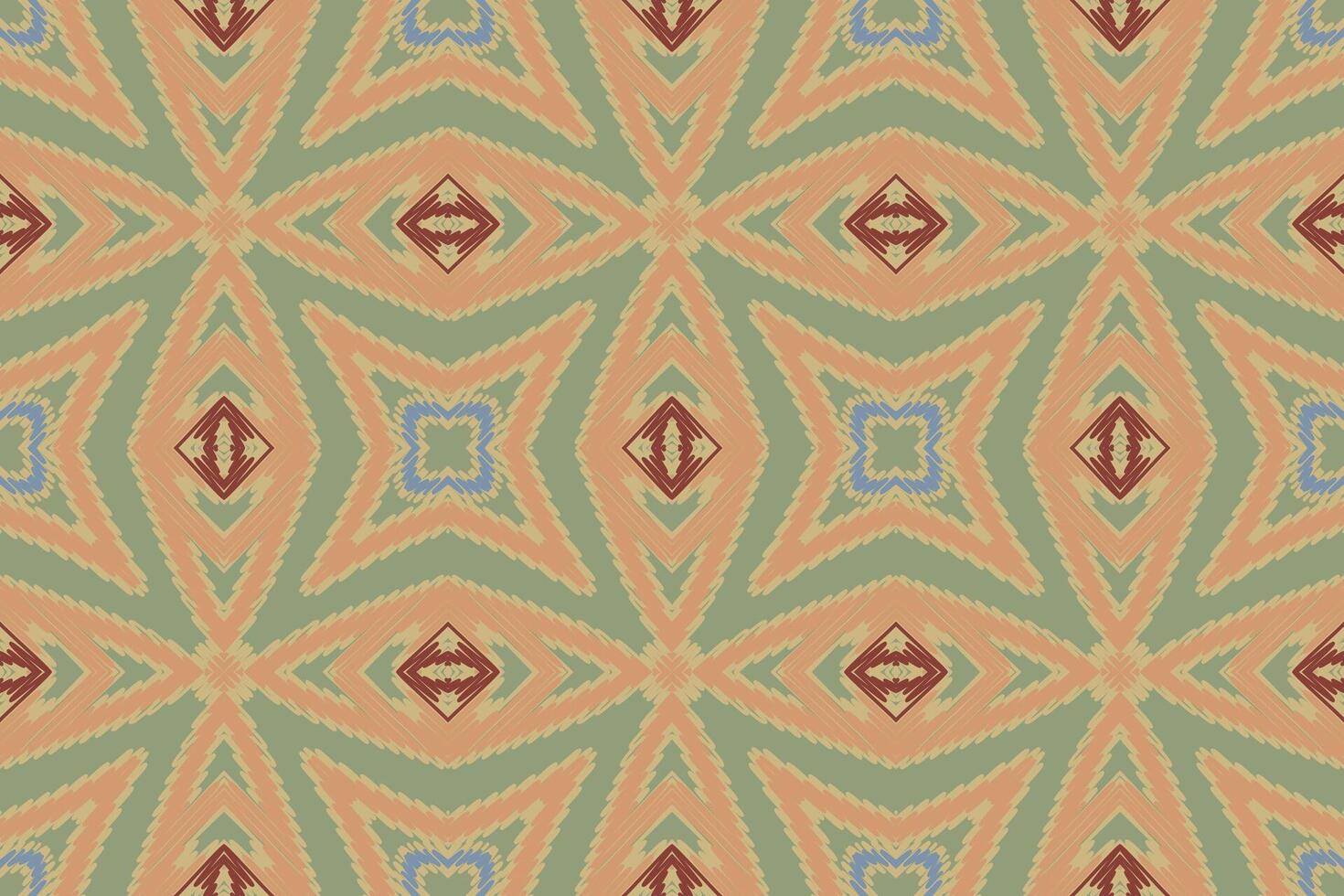 Motif folklore pattern Seamless Mughal architecture Motif embroidery, Ikat embroidery Design for Print pattern vintage flower folk navajo patchwork pattern vector